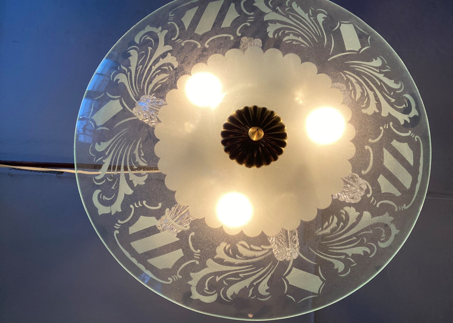 Pietro Chiesa Fontana Arte Chandelier Italy 40s