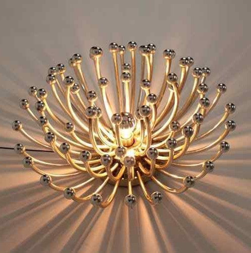 XXL Pistillo Valenti accent Light 70s Gilt 70s Space Age