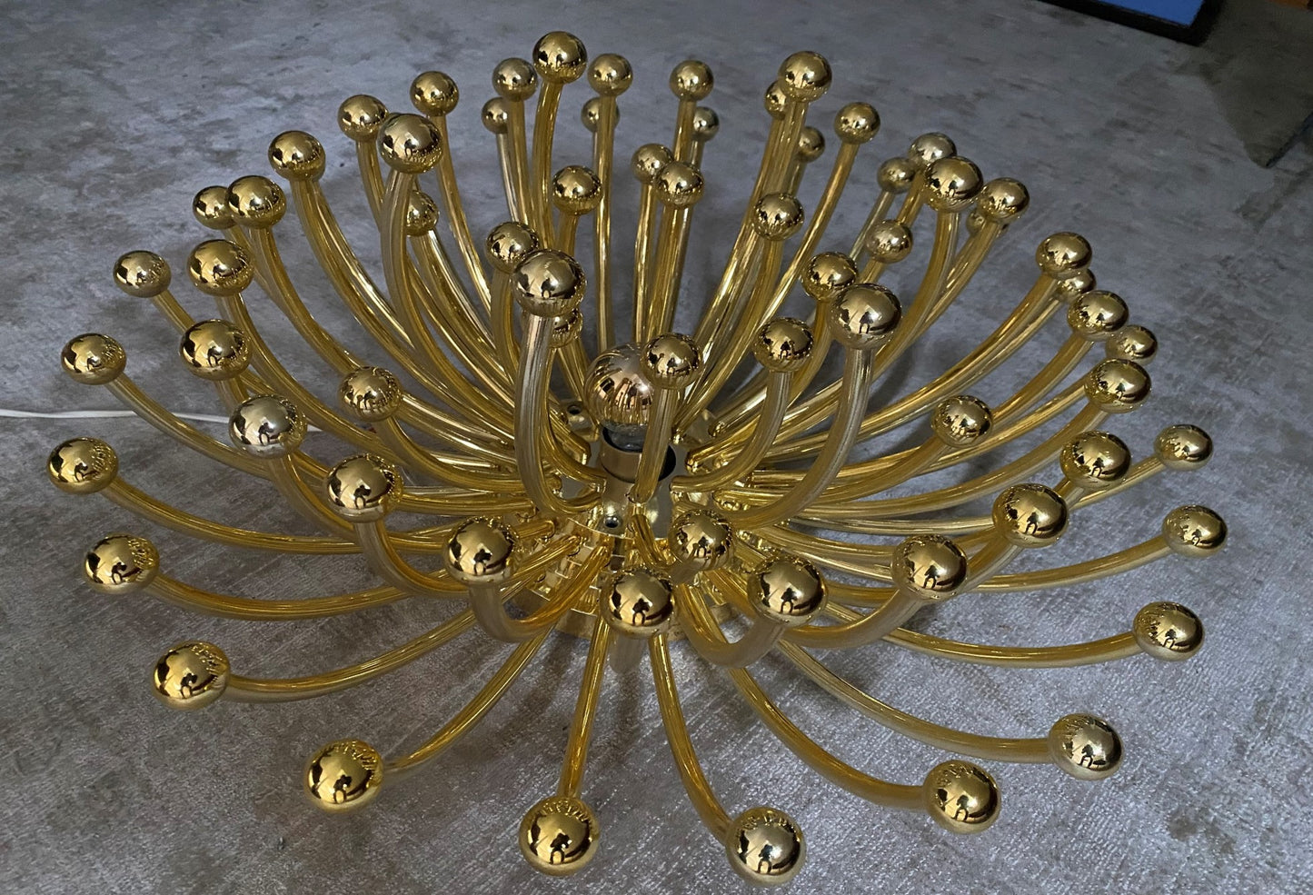XXL Pistillo Valenti accent Light 70s Gilt 70s Space Age