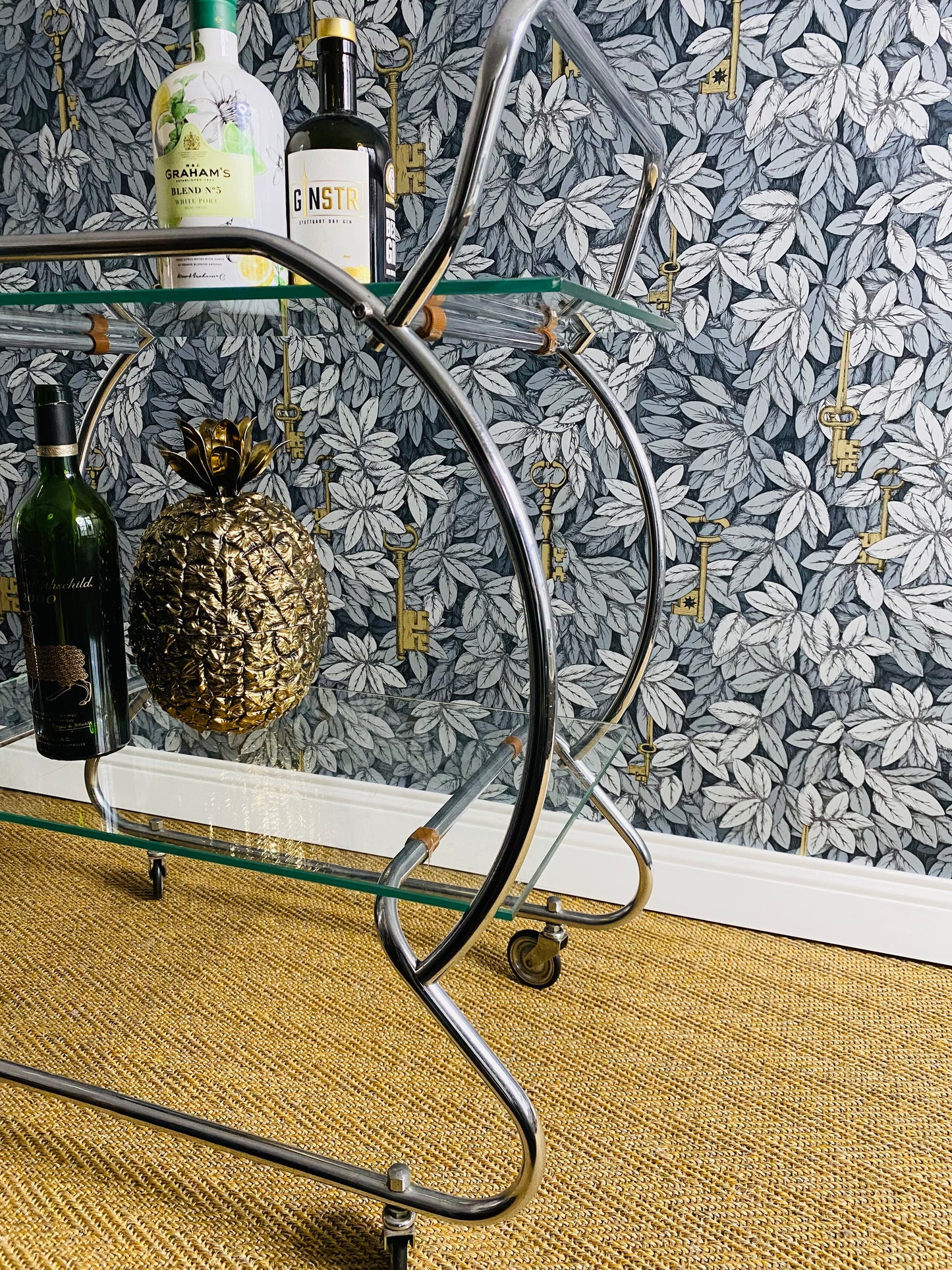 Bauhaus Art Deco Serving Trolley. France 1930s