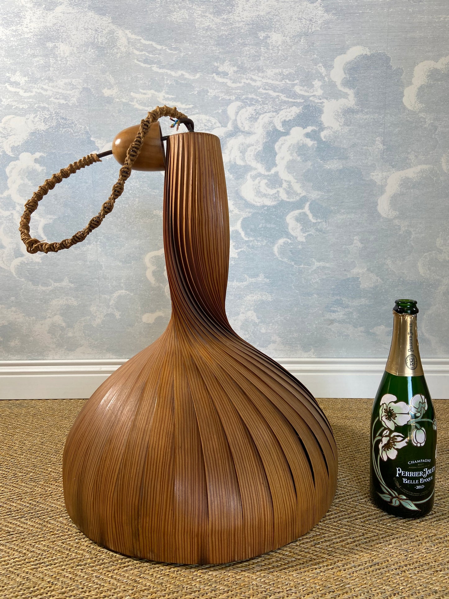 Hans-Agne Jakobsson Spiral Pendant Lamp, Sweden, 1960s