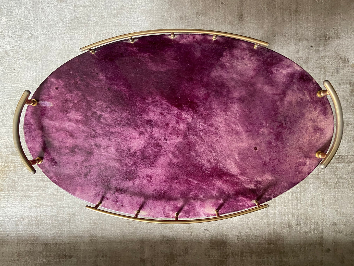 Super Rare!!! Petit Aldo Tura Bar Cart in Purple, Italy 1960s