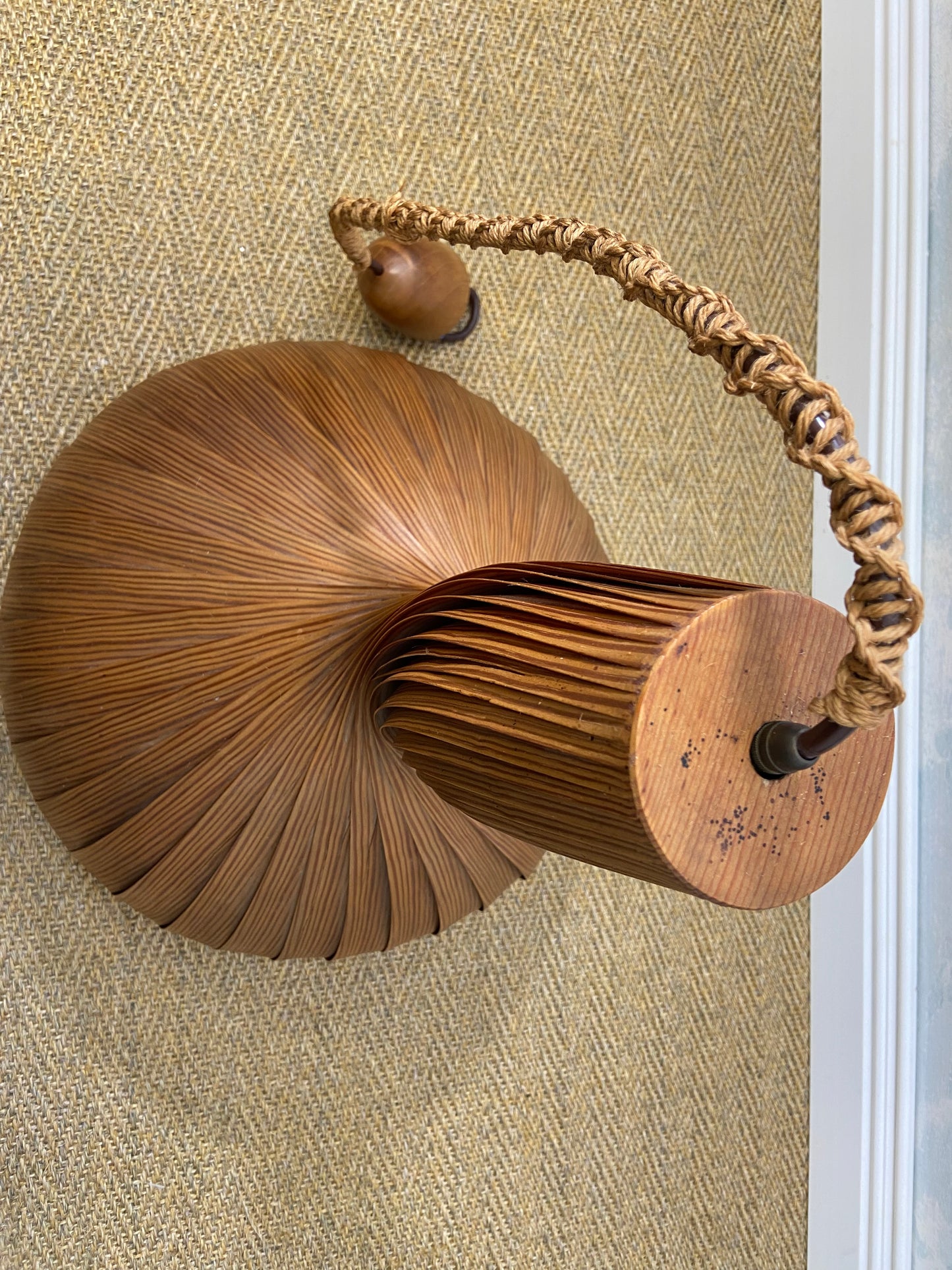 Hans-Agne Jakobsson Spiral Pendant Lamp, Sweden, 1960s