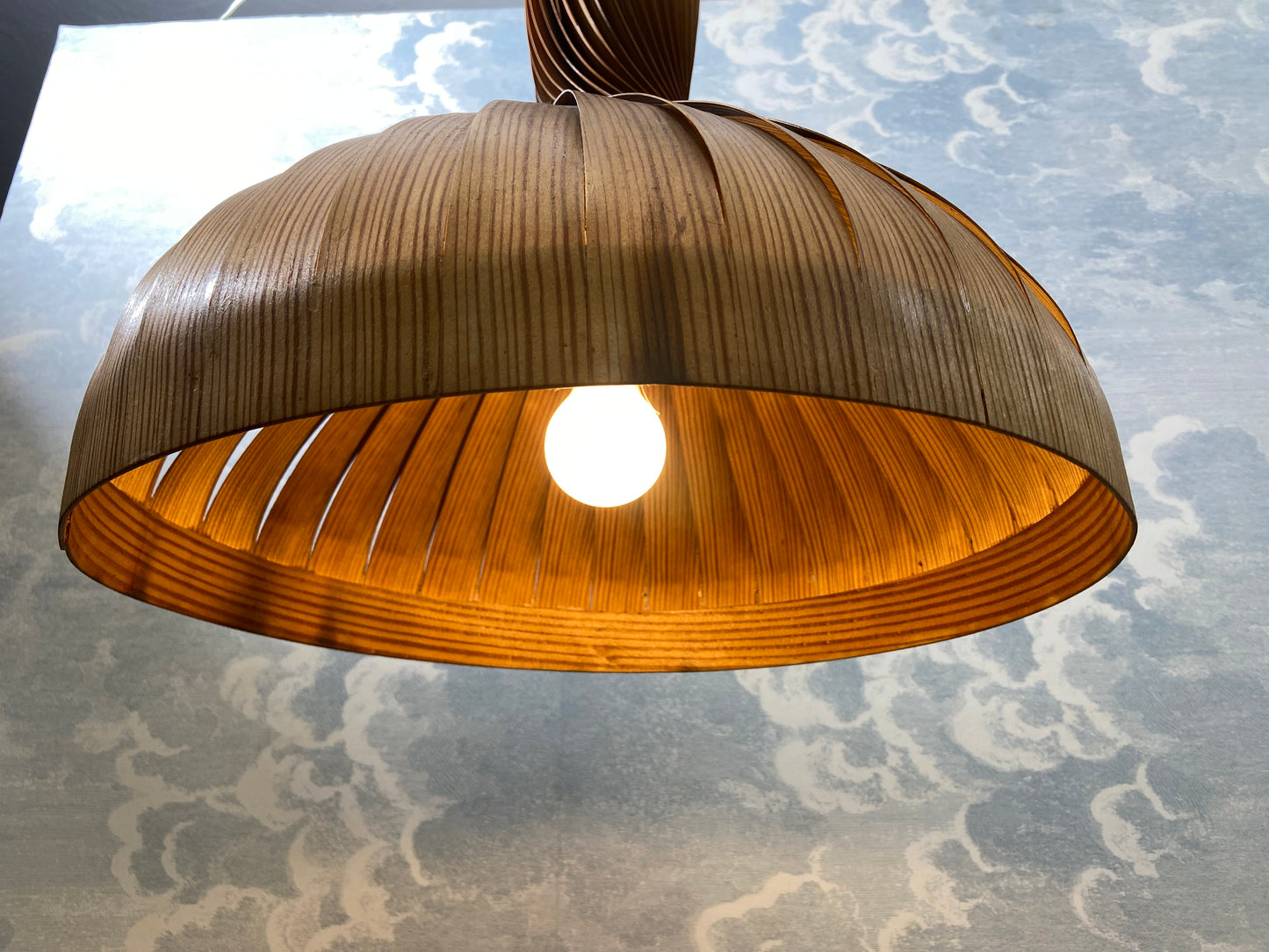 Hans-Agne Jakobsson Spiral Pendant Lamp, Sweden, 1960s
