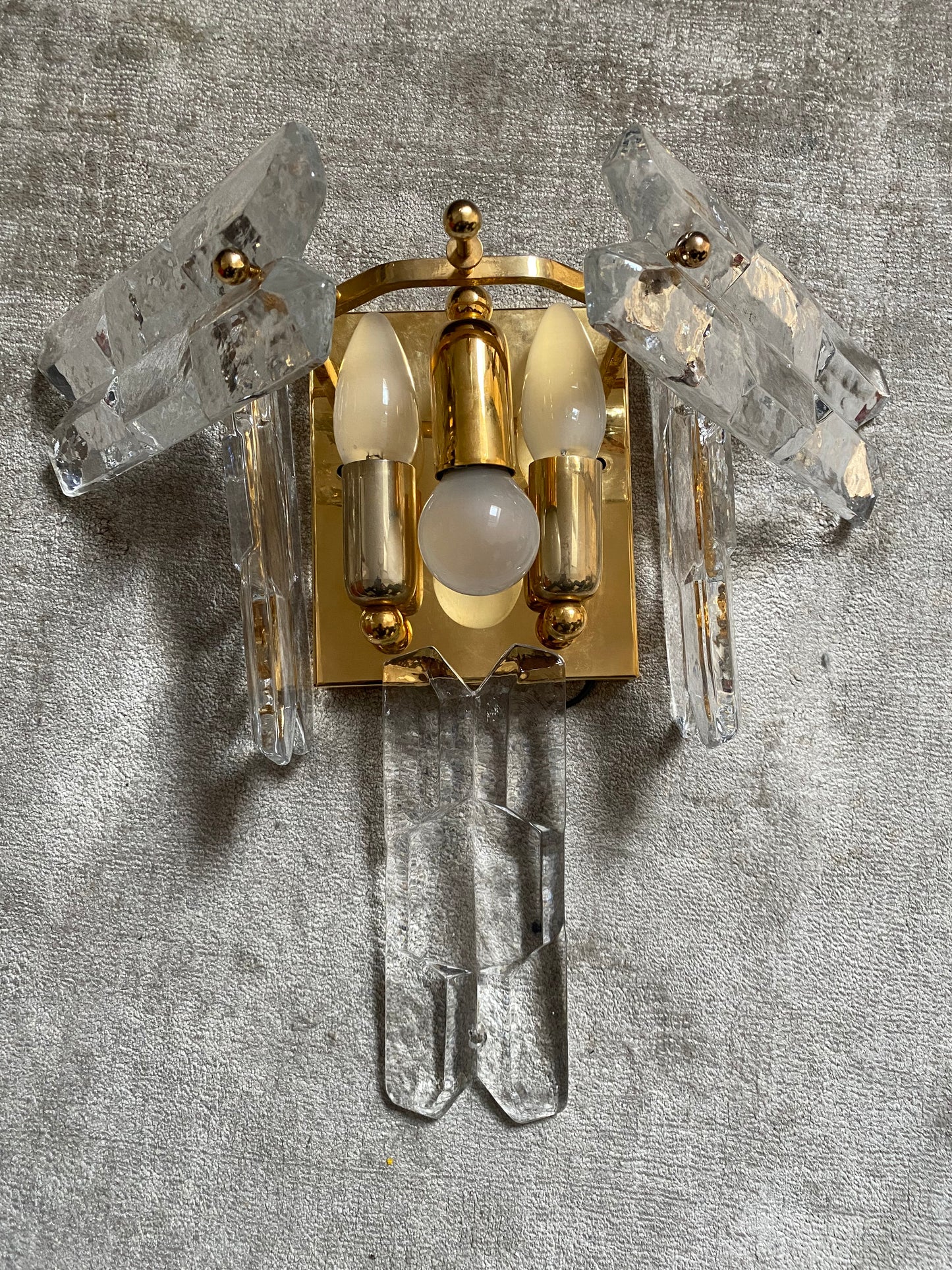 Kalmar "Palazzo" Crystal Sconce, Austria, 1970s