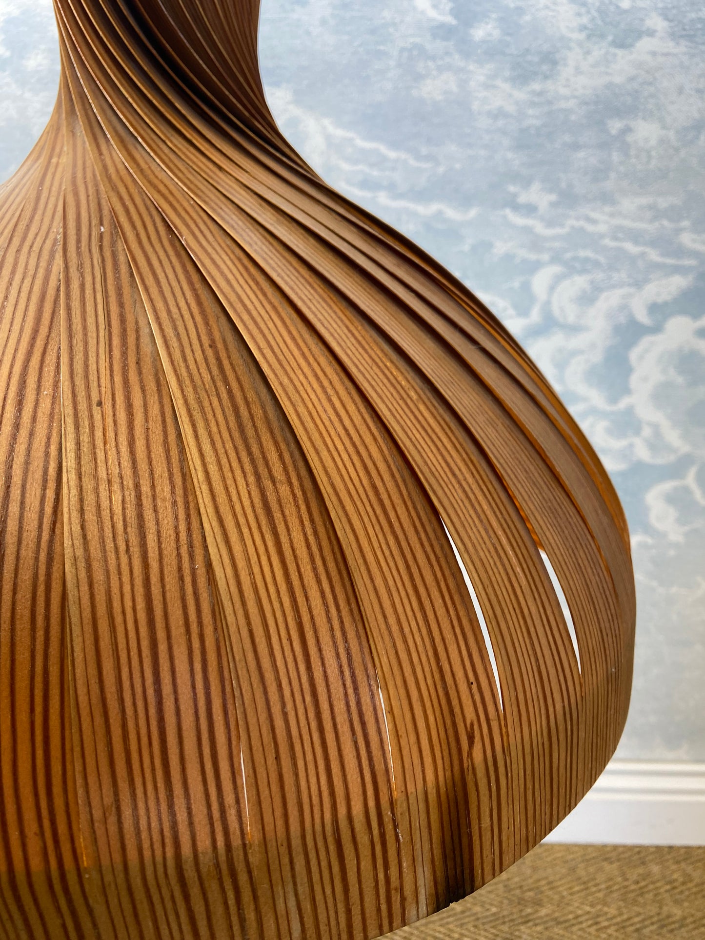 Hans-Agne Jakobsson Spiral Pendant Lamp, Sweden, 1960s