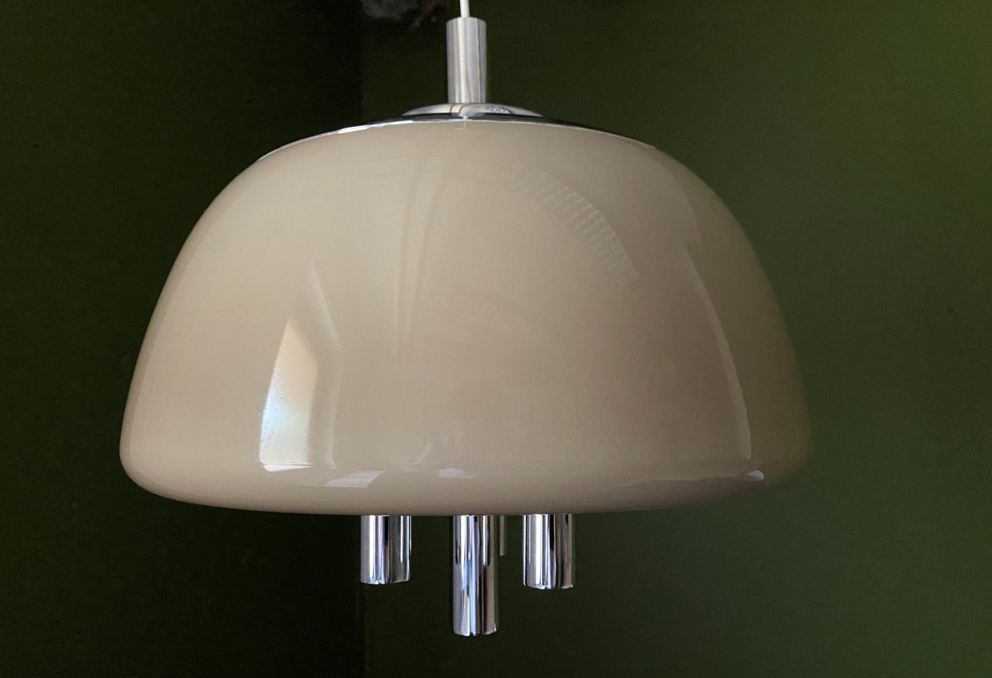 Guzzini By Luigi Massoni Pendant Lamp Italy 70s Space Age