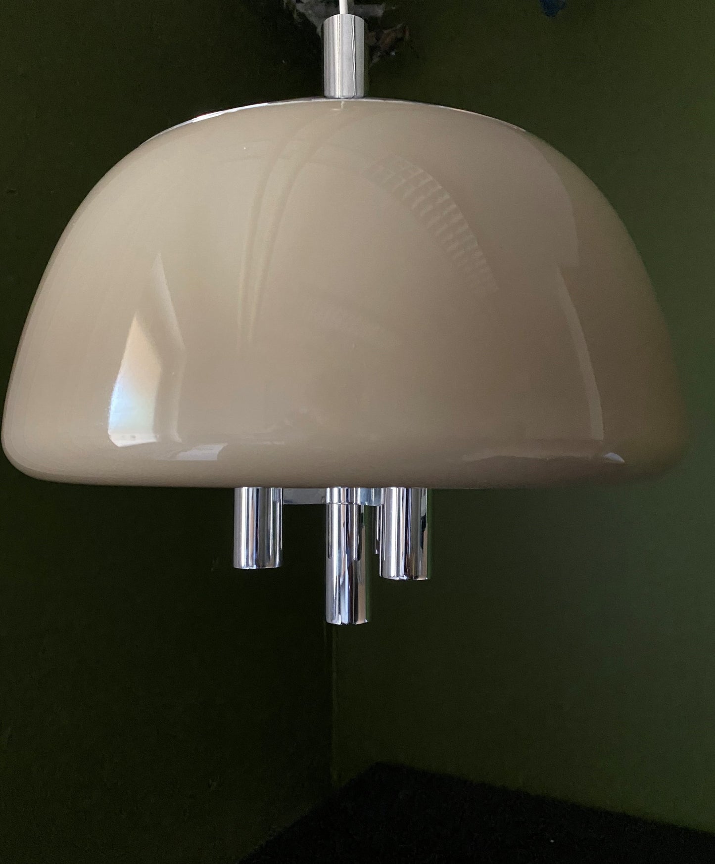 Guzzini By Luigi Massoni Pendant Lamp Italy 70s Space Age