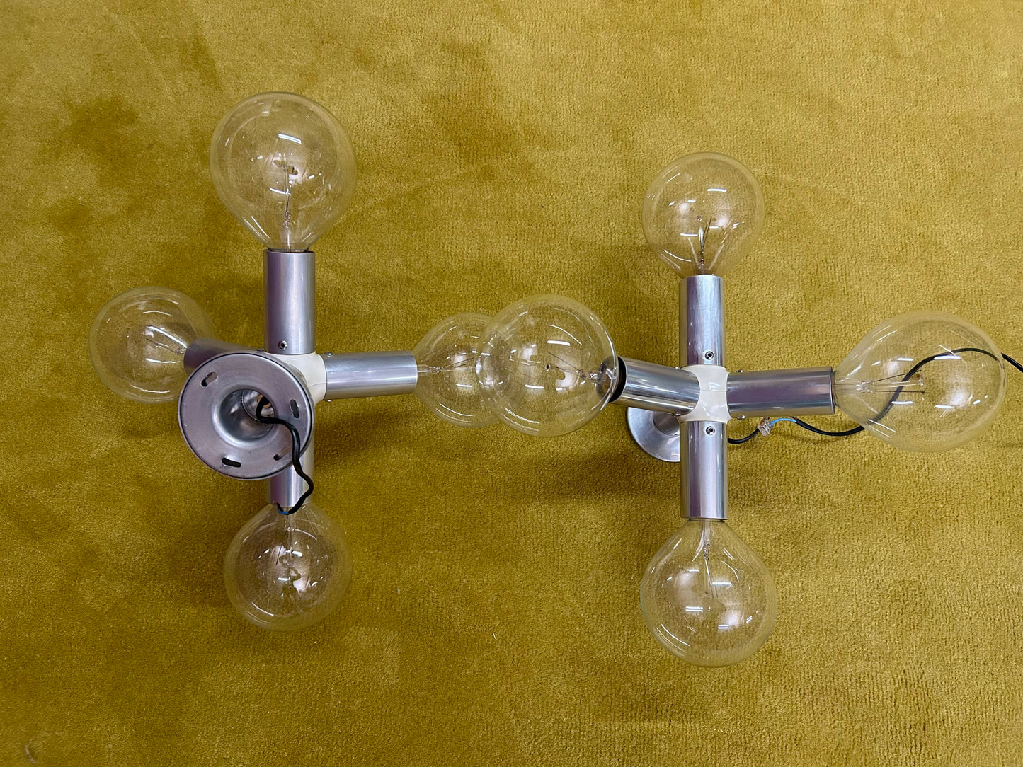 Pair of Wall Lights by Trix & Robert Haussmann for Swiss Lamps Int., Switzerland, 1960's