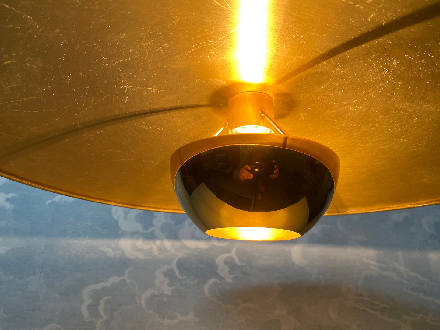 Adjustable Brass Pendant Light Onos 55 Center Pull by Florian Schulz, Germany, 1970's