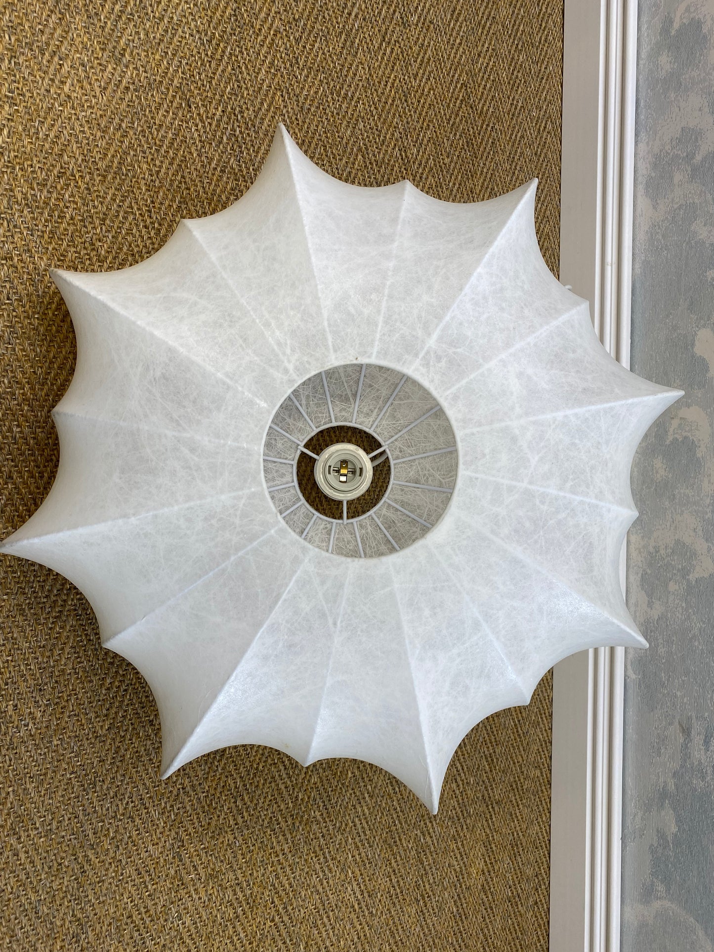 8-Pointed Cocoon Pendant Light, Mid-Century Modern, 1960s style