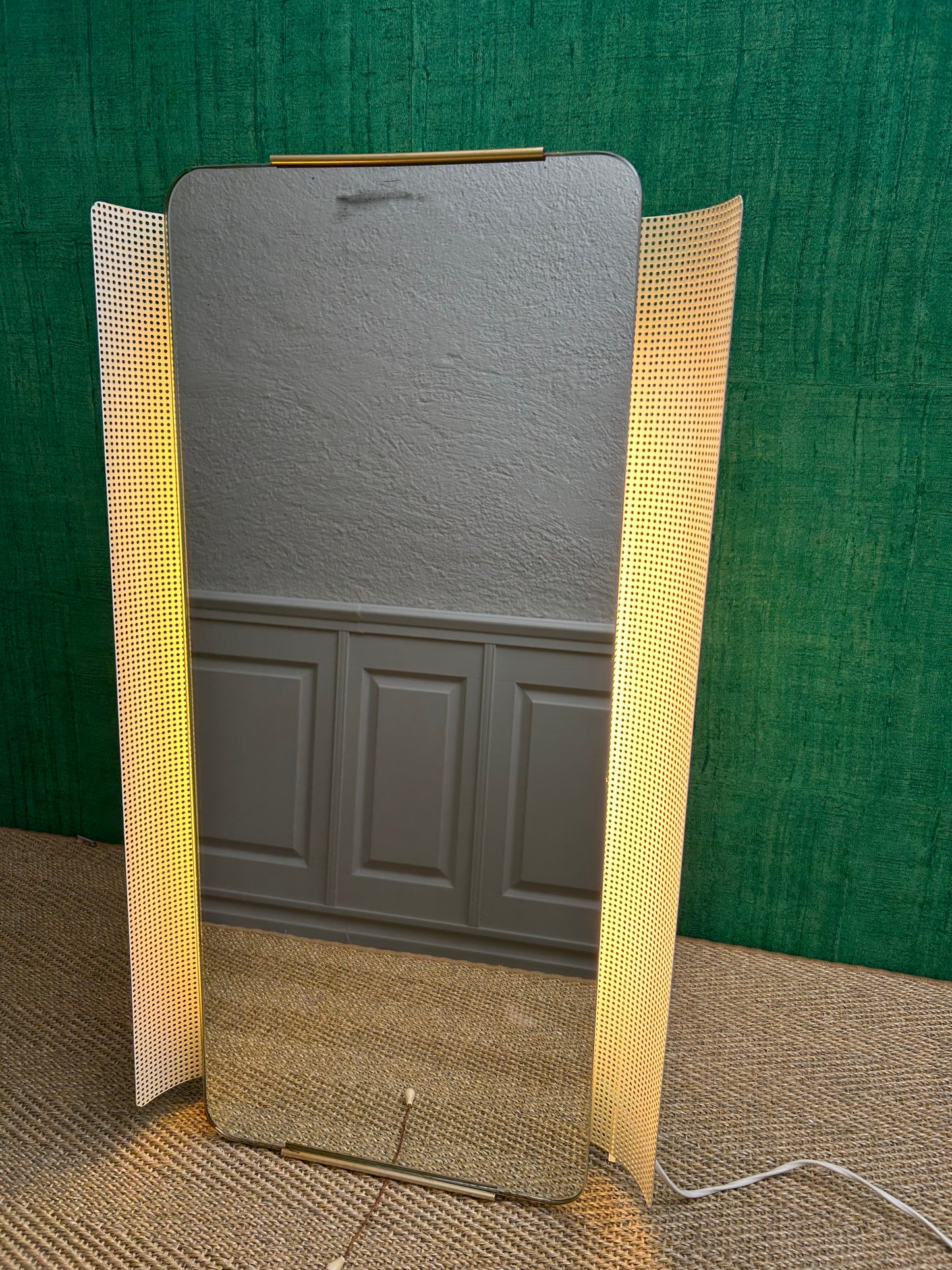 Illuminated Wall Mirror by Ernest Igl for Hillebrand, Mid Century, Germany, 1960s