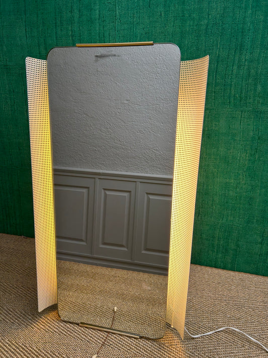 Illuminated Wall Mirror by Ernest Igl for Hillebrand, Mid Century, Germany, 1960s