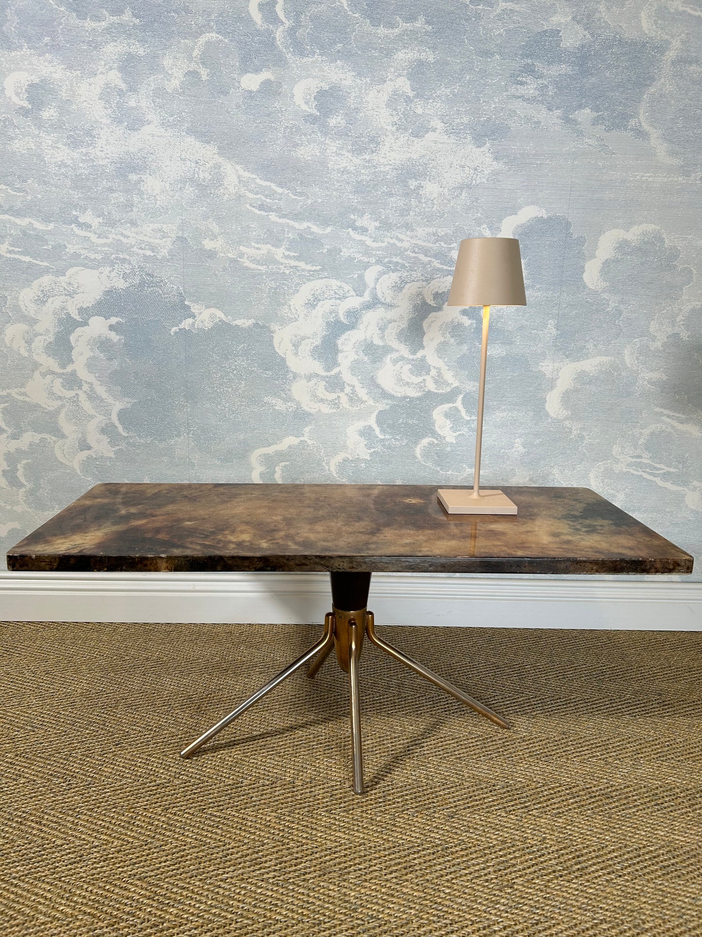 Aldo Tura Lacquered Goatskin Lounge Table, Italy, 1960's