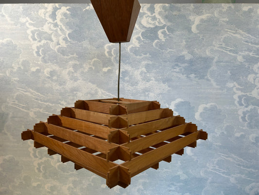 Tiered Scandinavian Modern Pendant Light attr. to  Hans-Agne Jakobsson, Sweden, 1960s