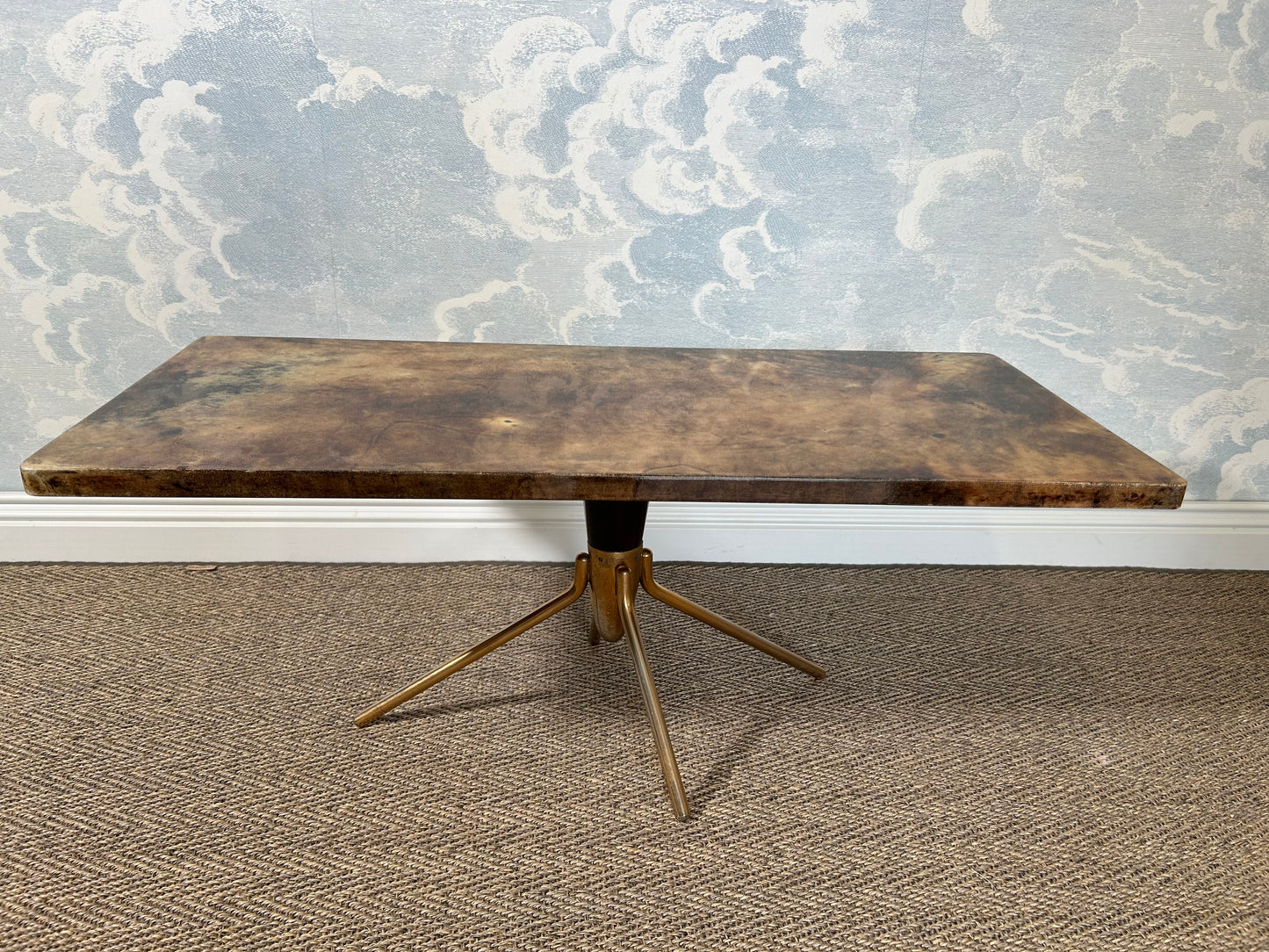 Aldo Tura Lacquered Goatskin Lounge Table, Italy, 1960's