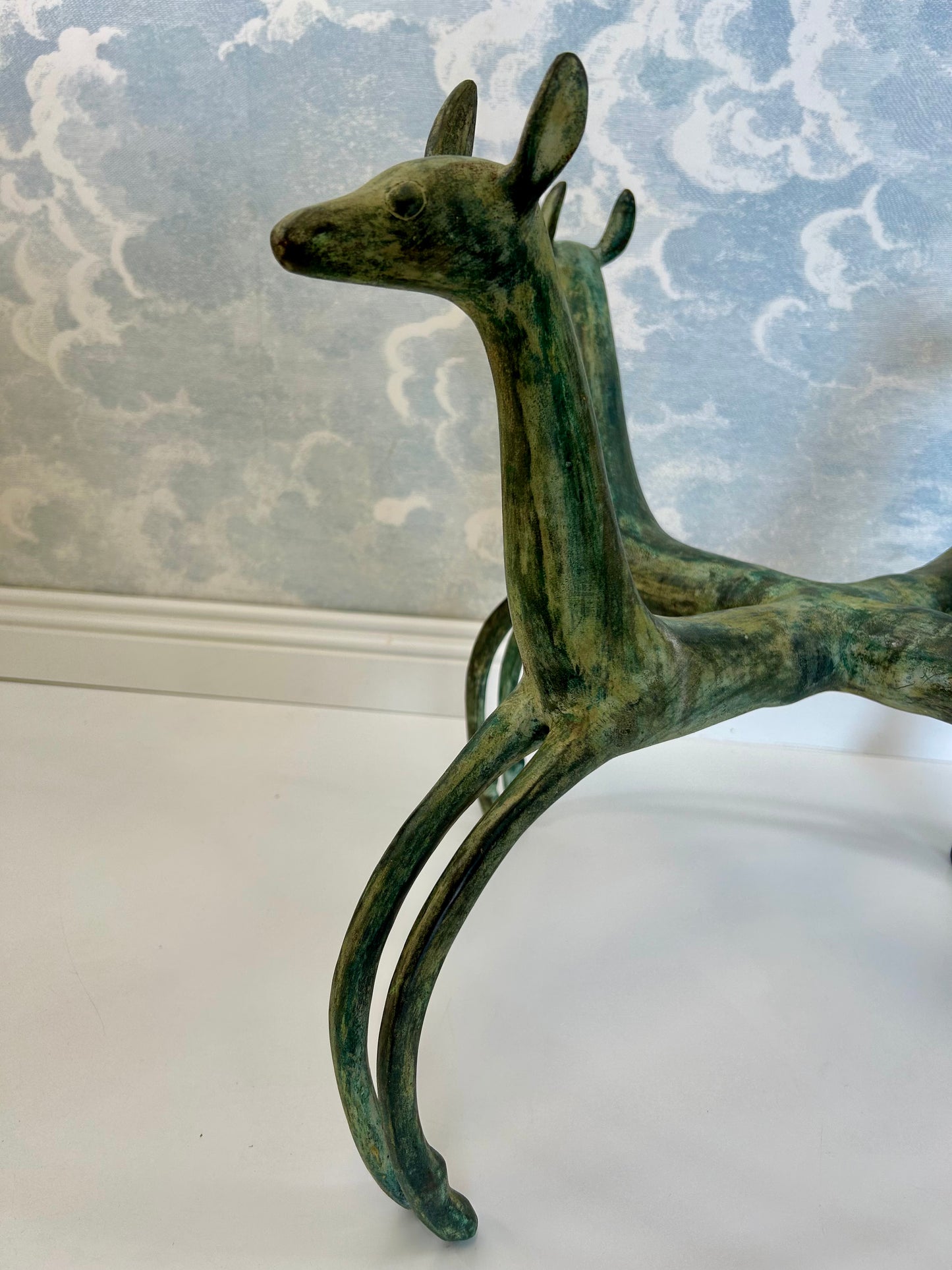 Sculptural Coffee Table, Patinated Bronze, in the Style of Armand-Albert Rateau