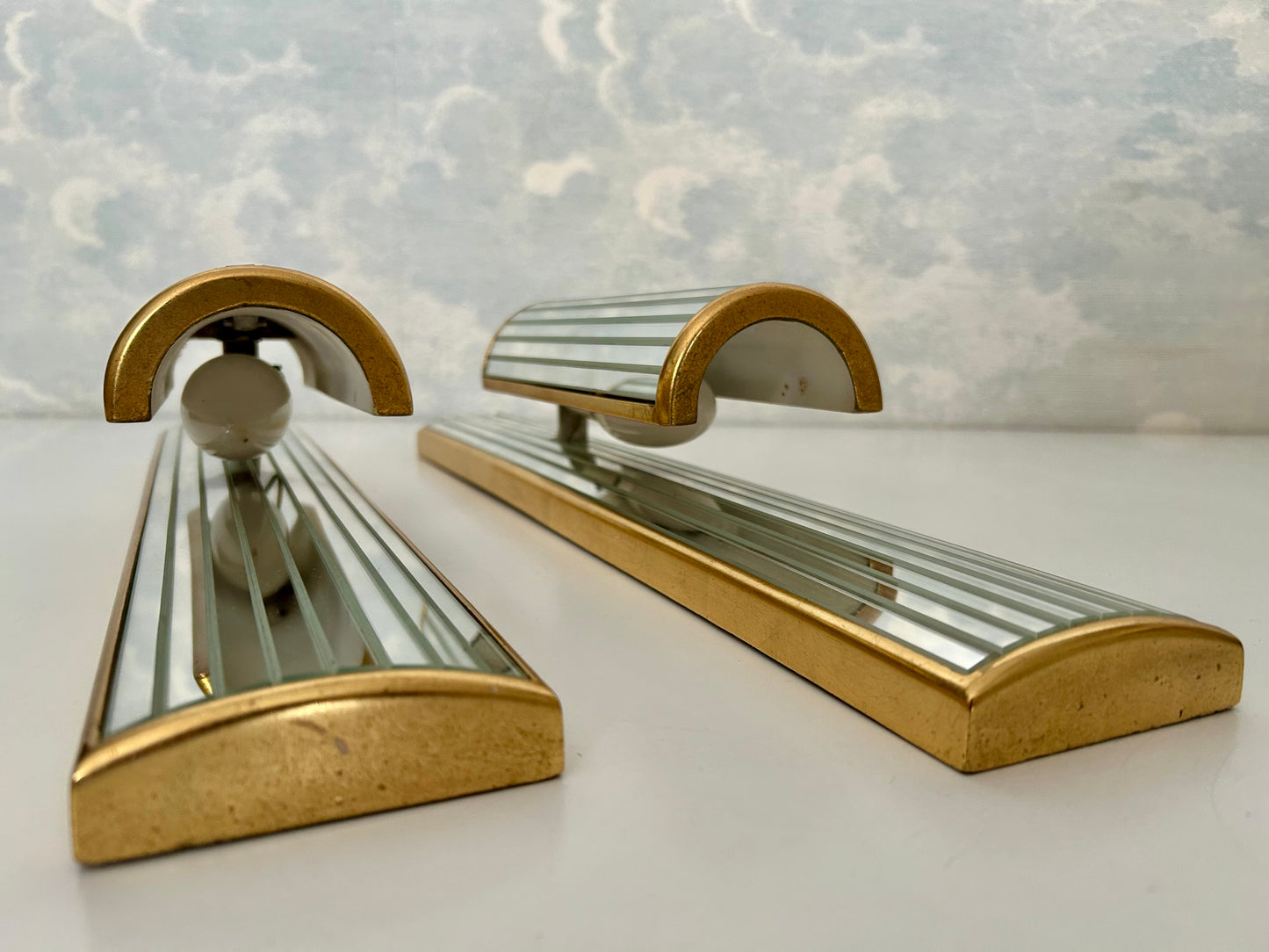 Pair of Mirrored Sconces by Dekundt, Belgium, 1980's (Model 1620-114)