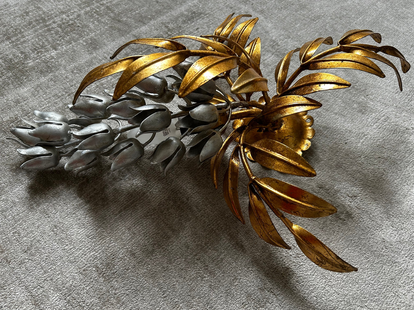 Hans Kogl Wisteria  Pioggia D’oro Sconce, Hollywood Regency, 1970s