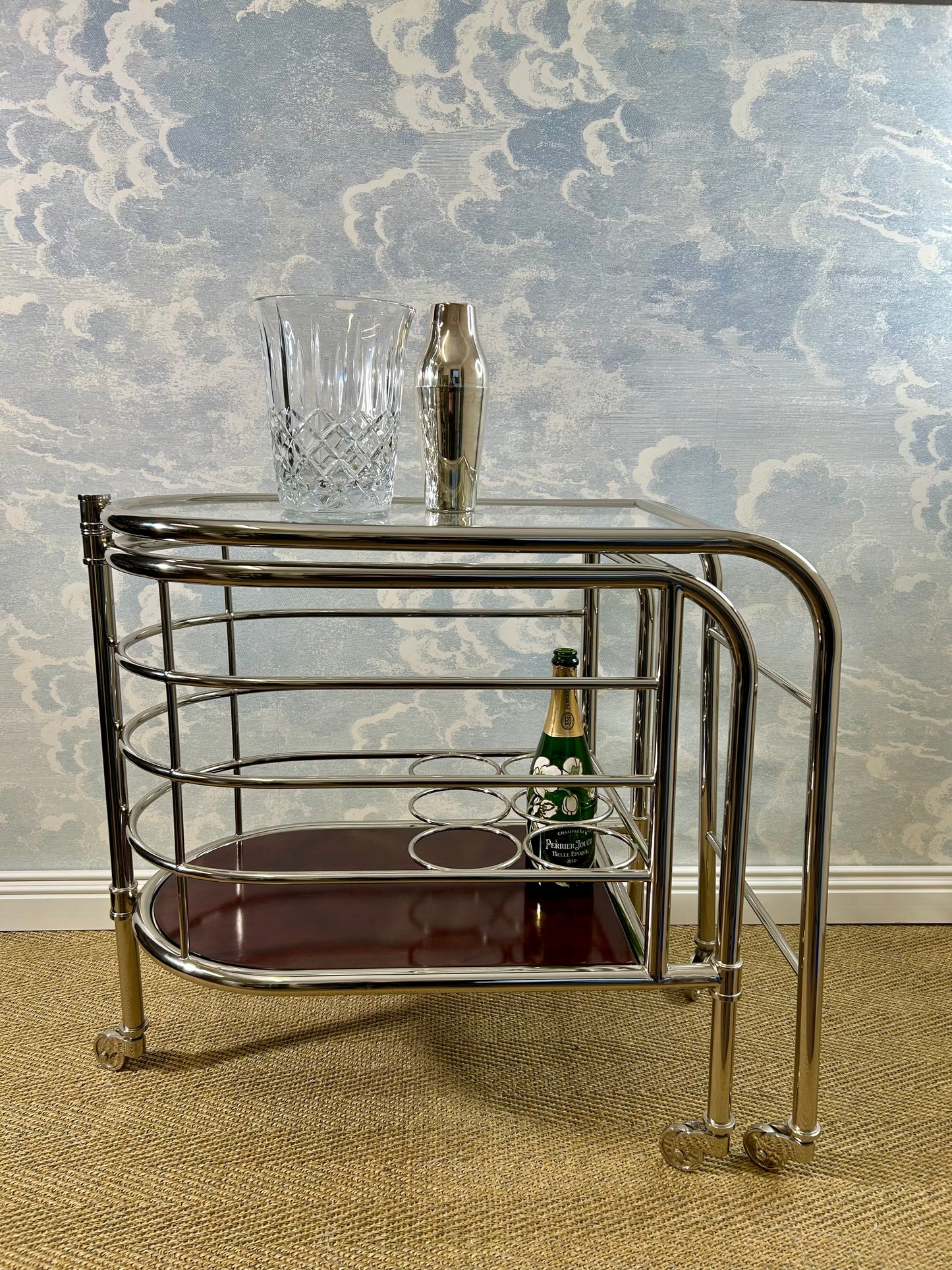 Ralph Lauren Home "Modern Metropolis" Bar Trolley, USA, 1990's