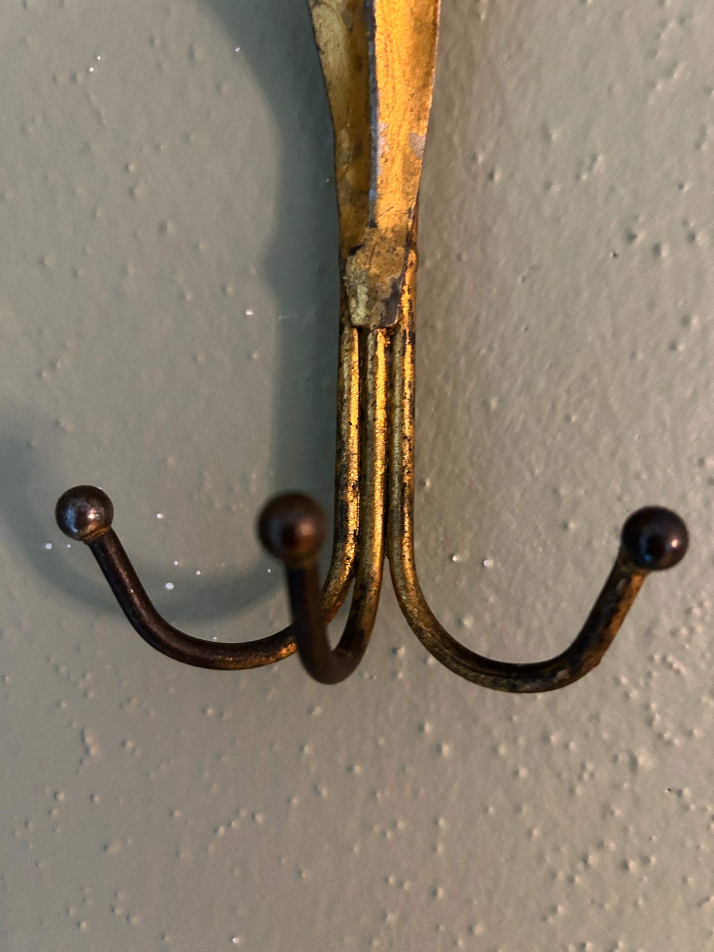 Set of 3 Wheat Sheaf Coat Hooks, Italy, 1960's, Hans Kogl style.