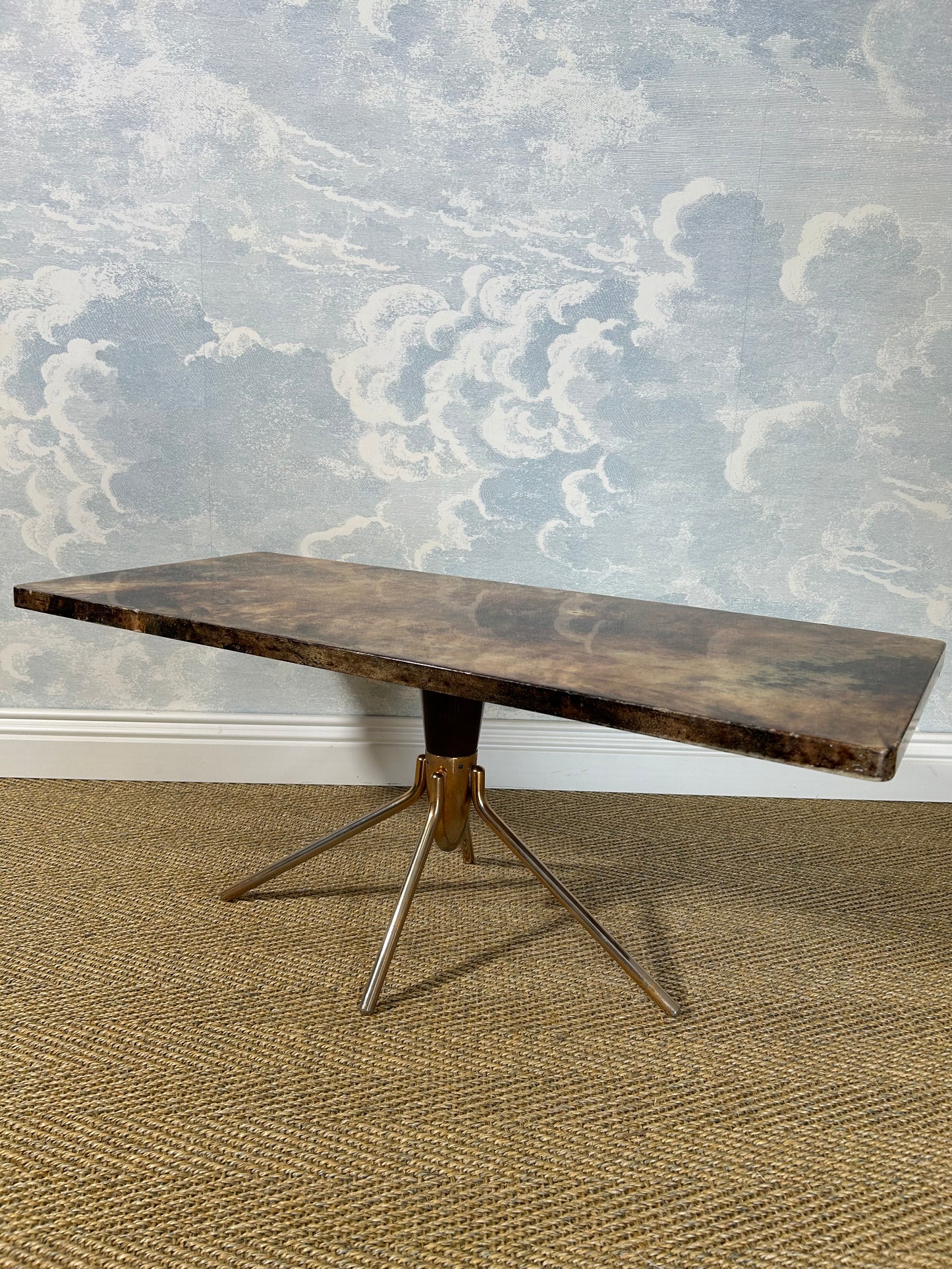 Aldo Tura Lacquered Goatskin Lounge Table, Italy, 1960's