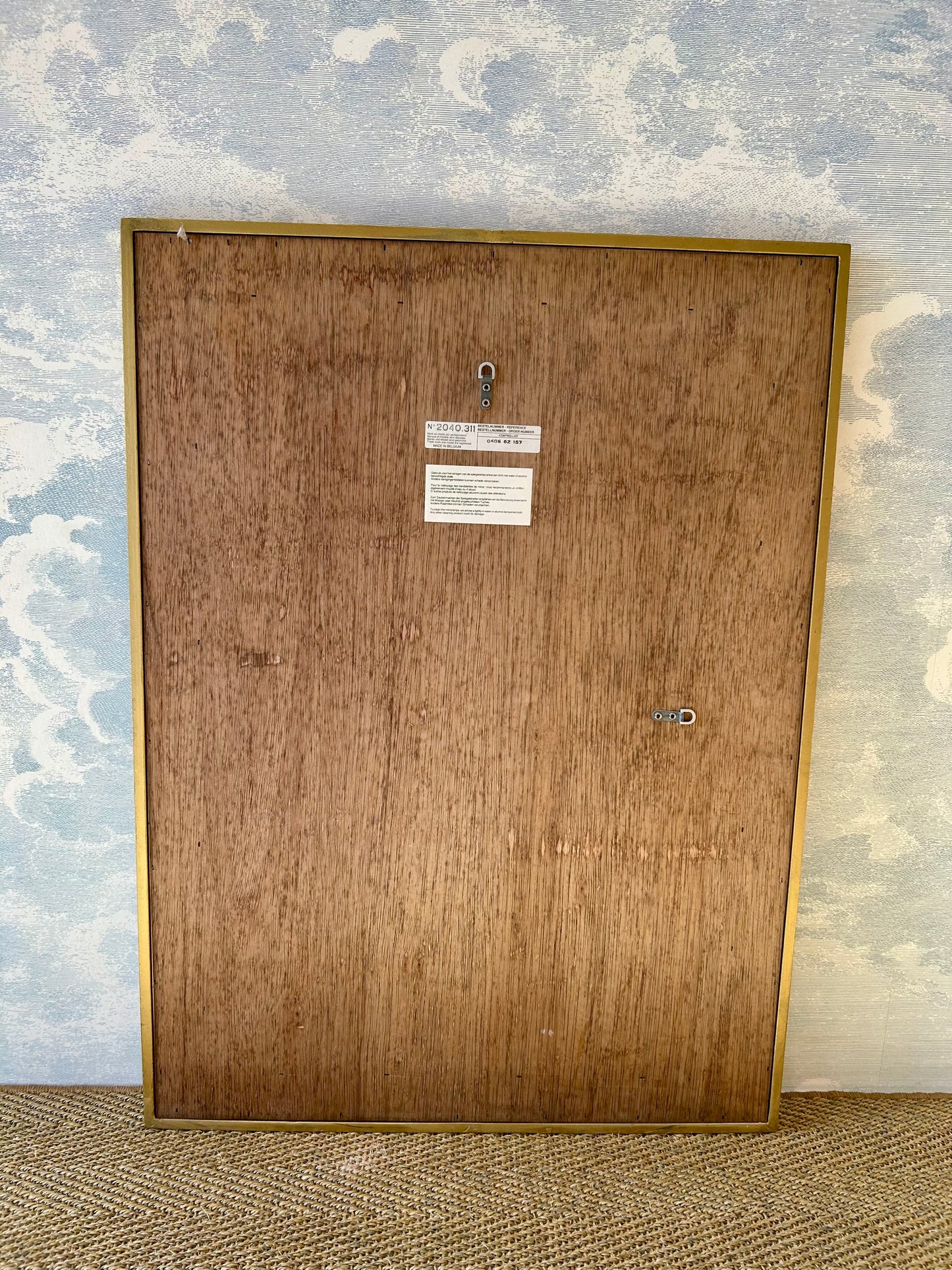Glamourous Wall Mirror with Faceted Frame by Dekundt, Belgium, 1980's (Model 2024.311)
