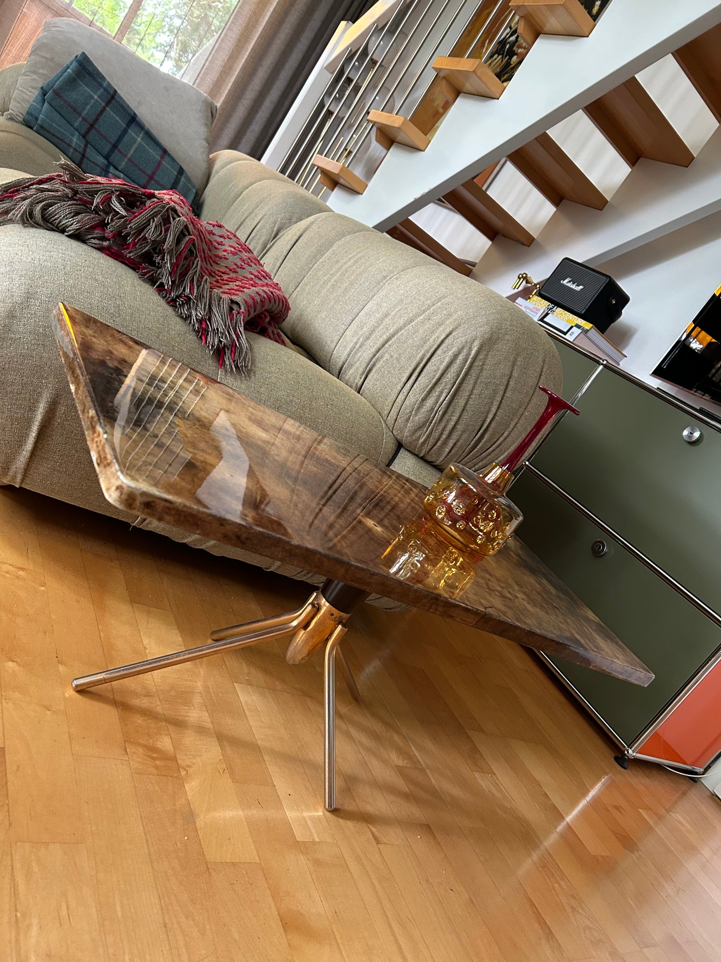 Aldo Tura Lacquered Goatskin Lounge Table, Italy, 1960's