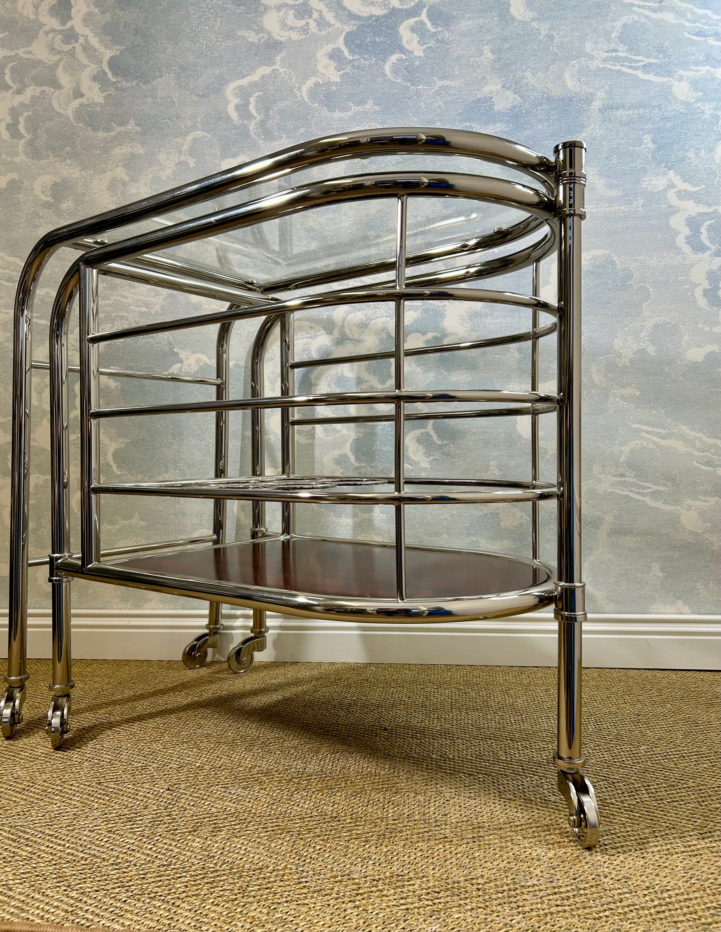 Ralph Lauren Home "Modern Metropolis" Bar Trolley, USA, 1990's