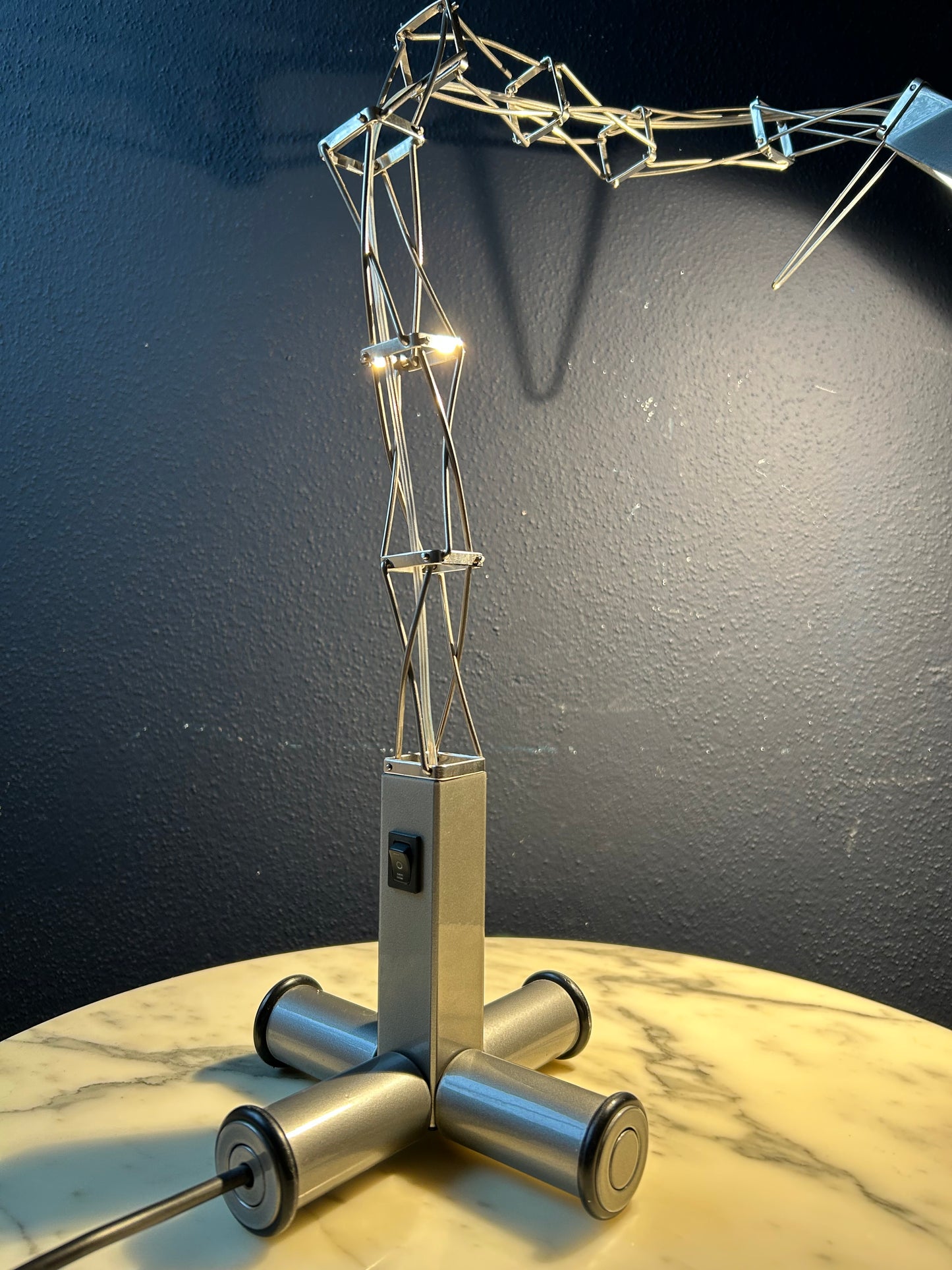 Halogen Desk Lamp "Multix" by Yaacov Kaufman for Lumina, Italy, 1980's