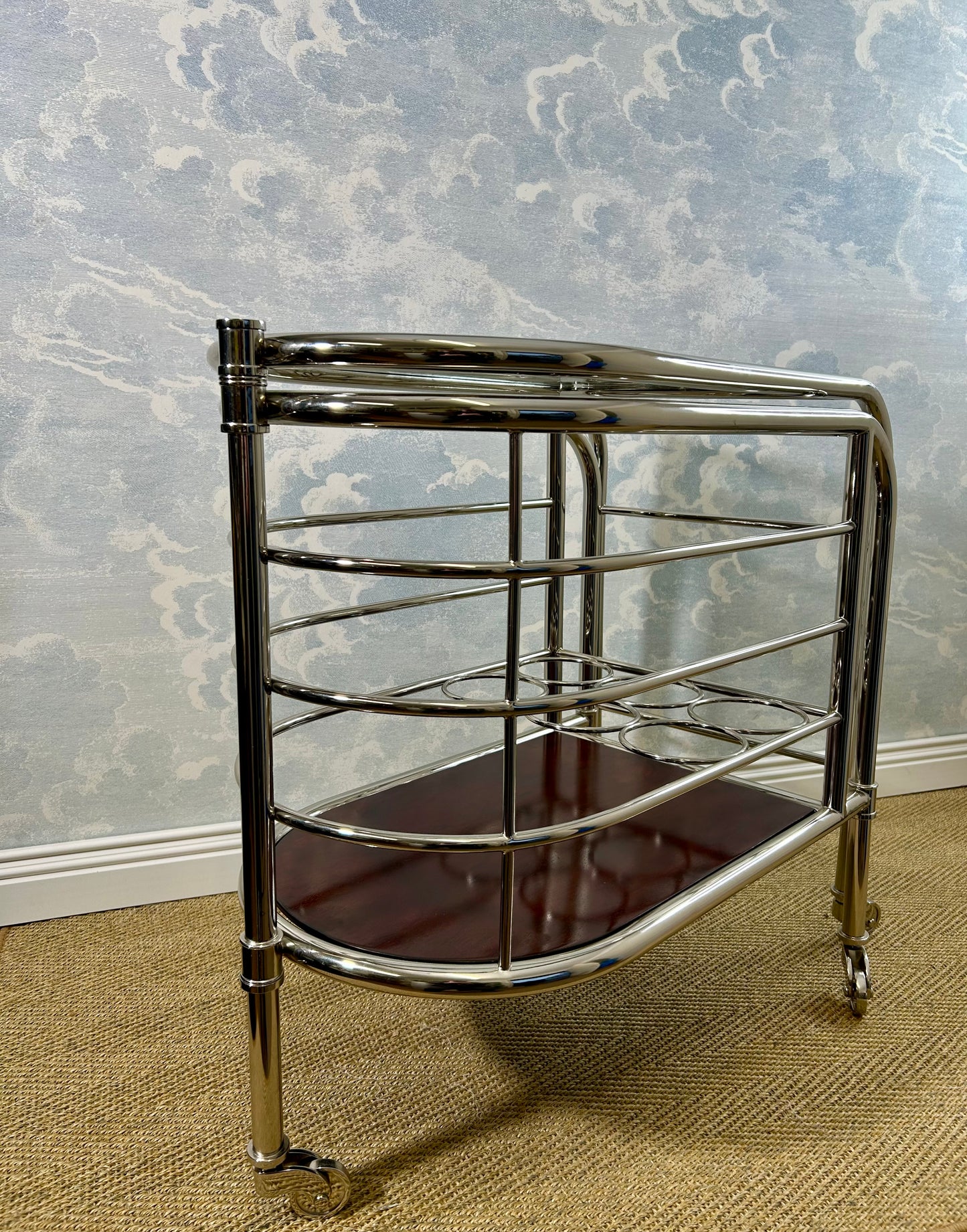 Ralph Lauren Home "Modern Metropolis" Bar Trolley, USA, 1990's