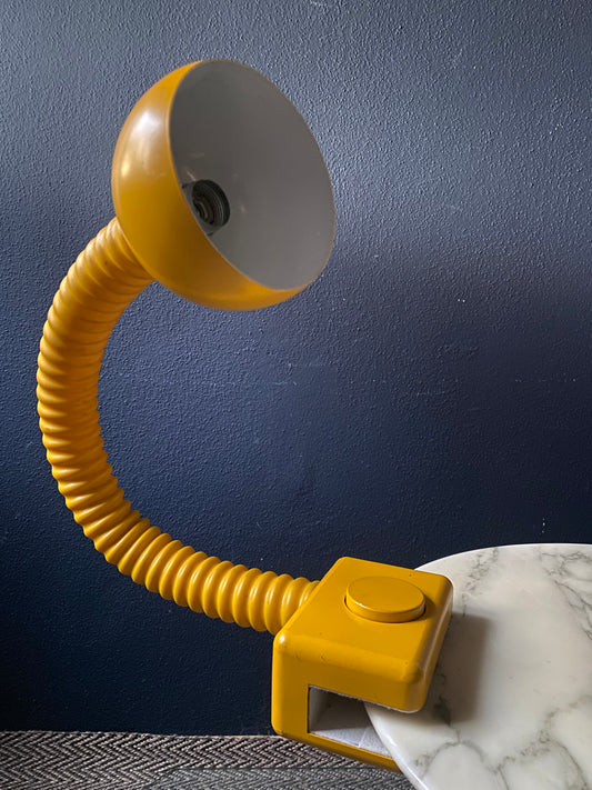 Cosack Gooseneck Clamp Lamp in Yellow, Germany, 1960s/1970s