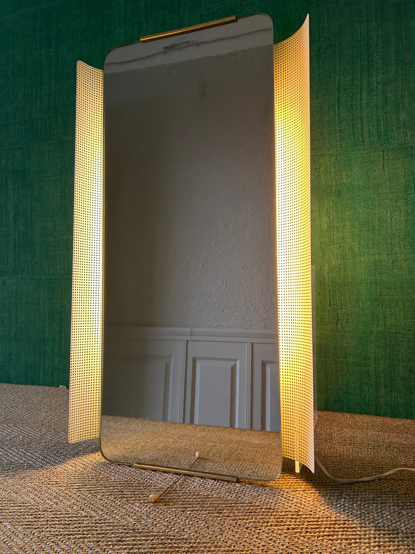 Illuminated Wall Mirror by Ernest Igl for Hillebrand, Mid Century, Germany, 1960s