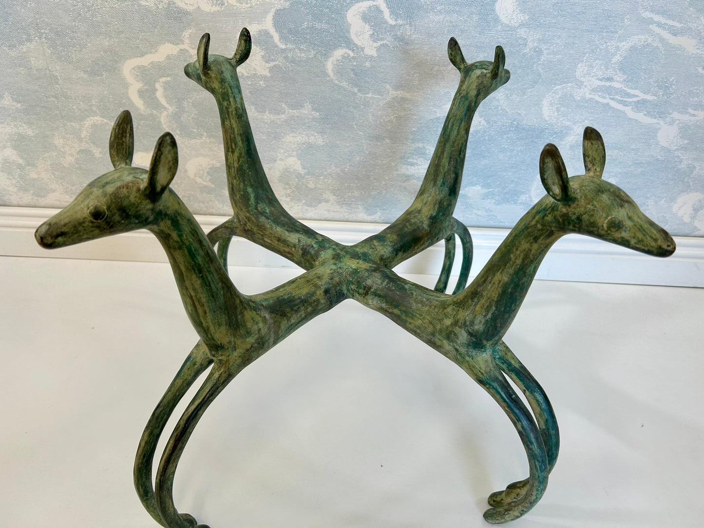 Sculptural Coffee Table, Patinated Bronze, in the Style of Armand-Albert Rateau