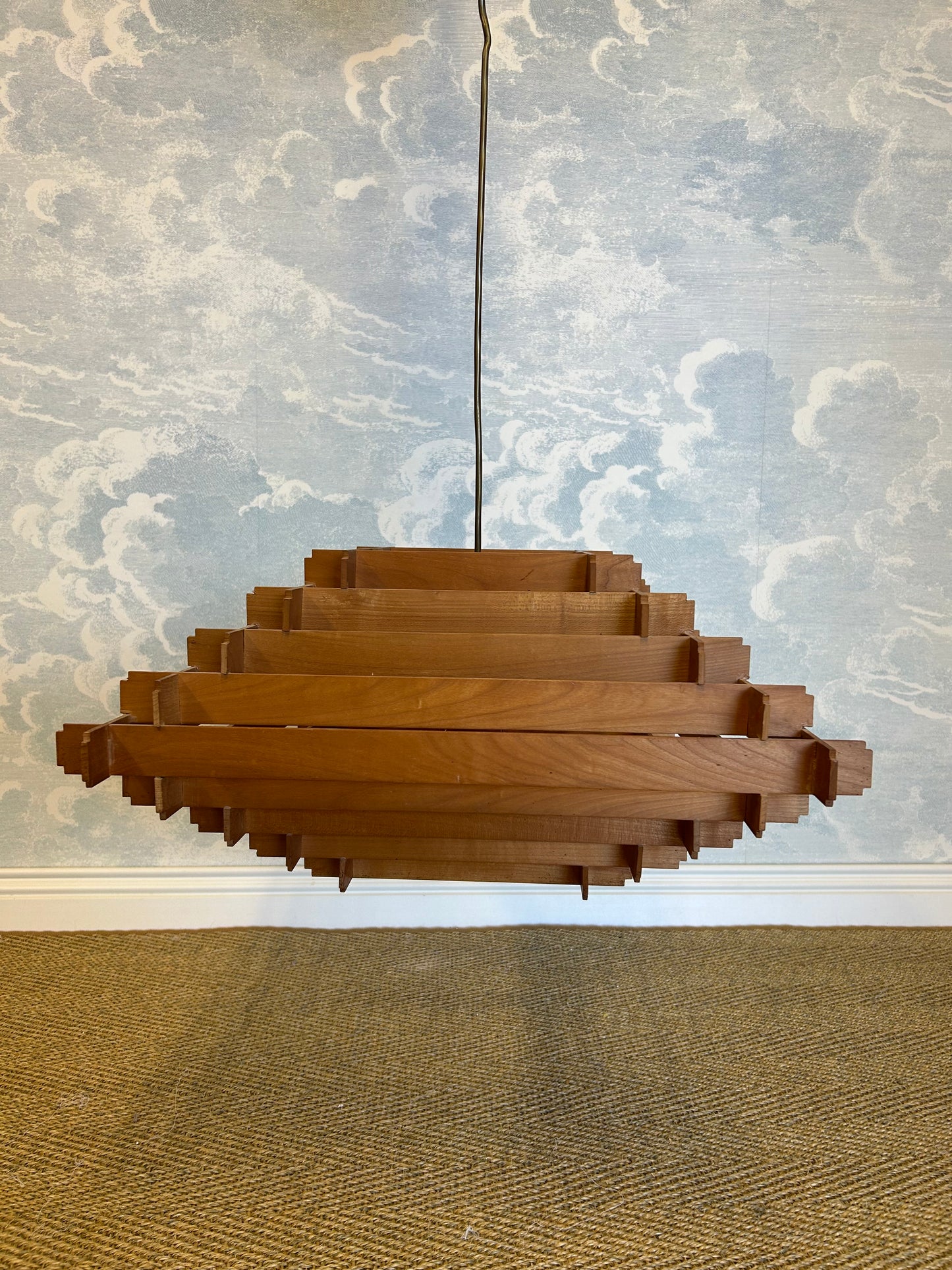 Tiered Scandinavian Modern Pendant Light attr. to  Hans-Agne Jakobsson, Sweden, 1960s