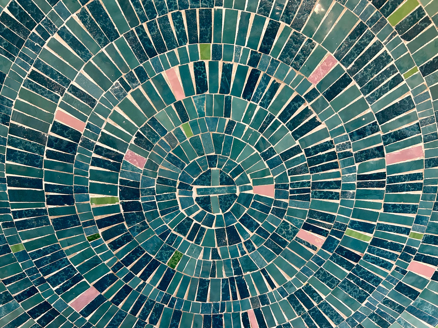Turquoise Mosaic Coffee Table by Berthold Müller-Oerlinghausen, Germany, 1960s