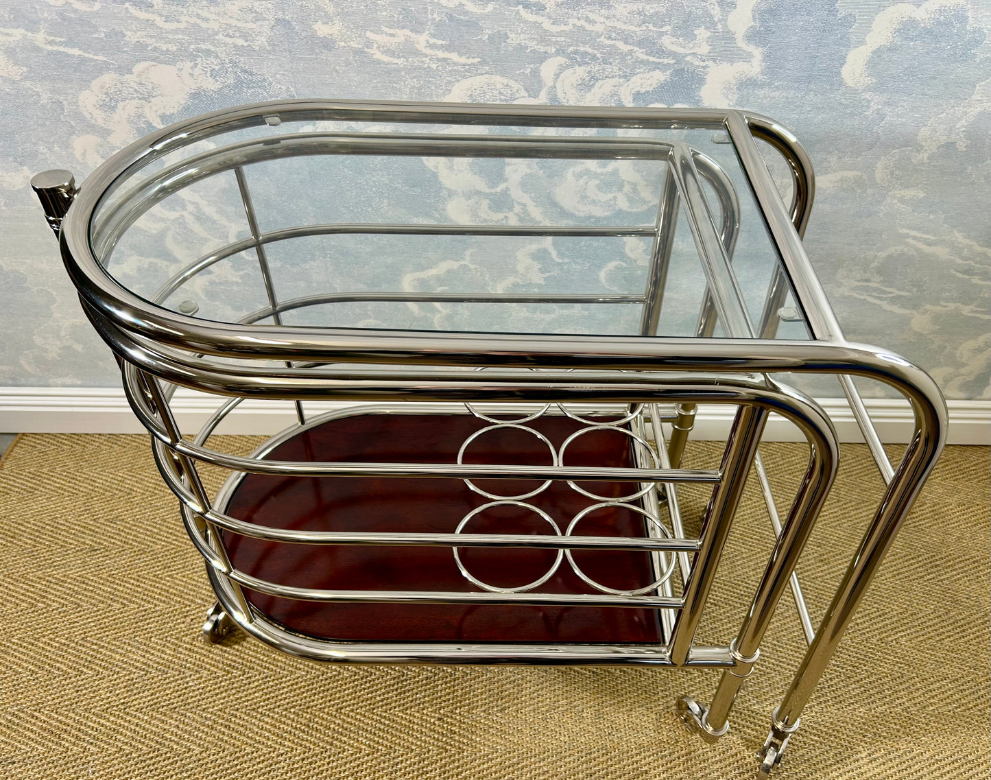 Ralph Lauren Home "Modern Metropolis" Bar Trolley, USA, 1990's