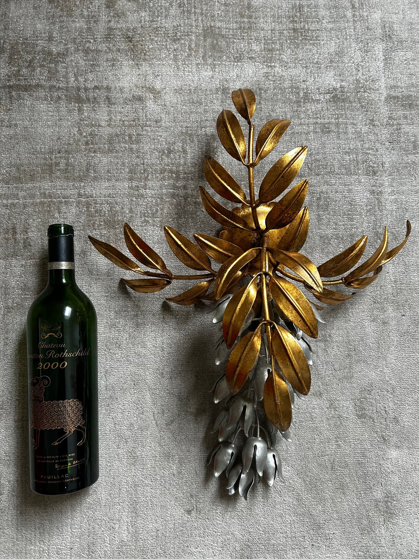 Hans Kogl Wisteria  Pioggia D’oro Sconce, Hollywood Regency, 1970s