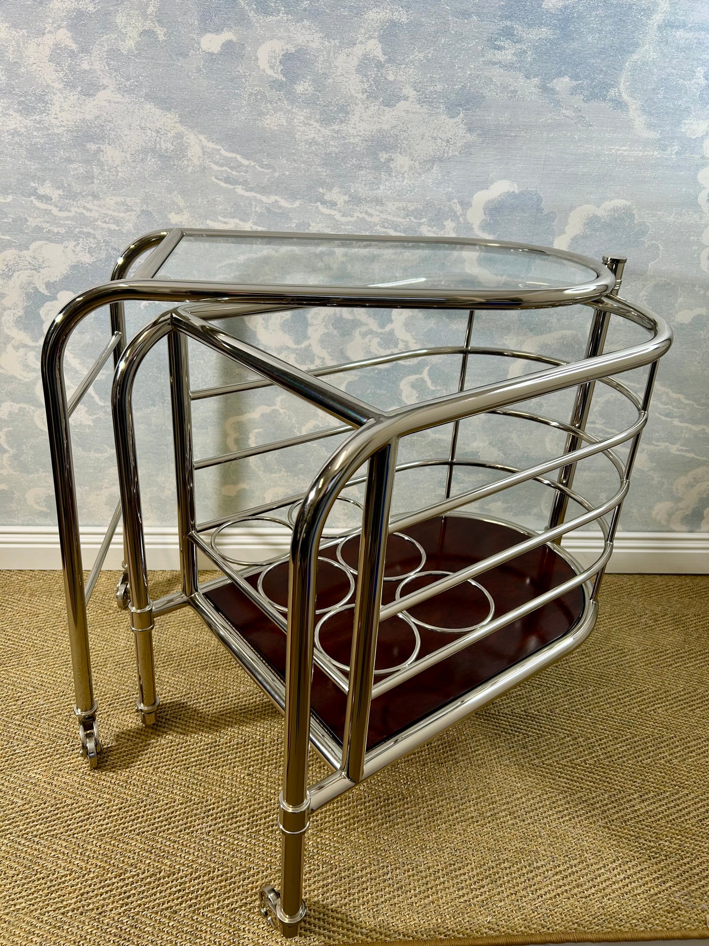 Ralph Lauren Home "Modern Metropolis" Bar Trolley, USA, 1990's