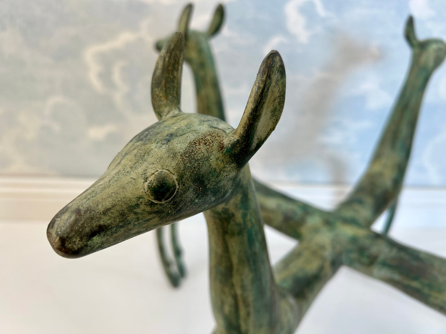 Sculptural Coffee Table, Patinated Bronze, in the Style of Armand-Albert Rateau