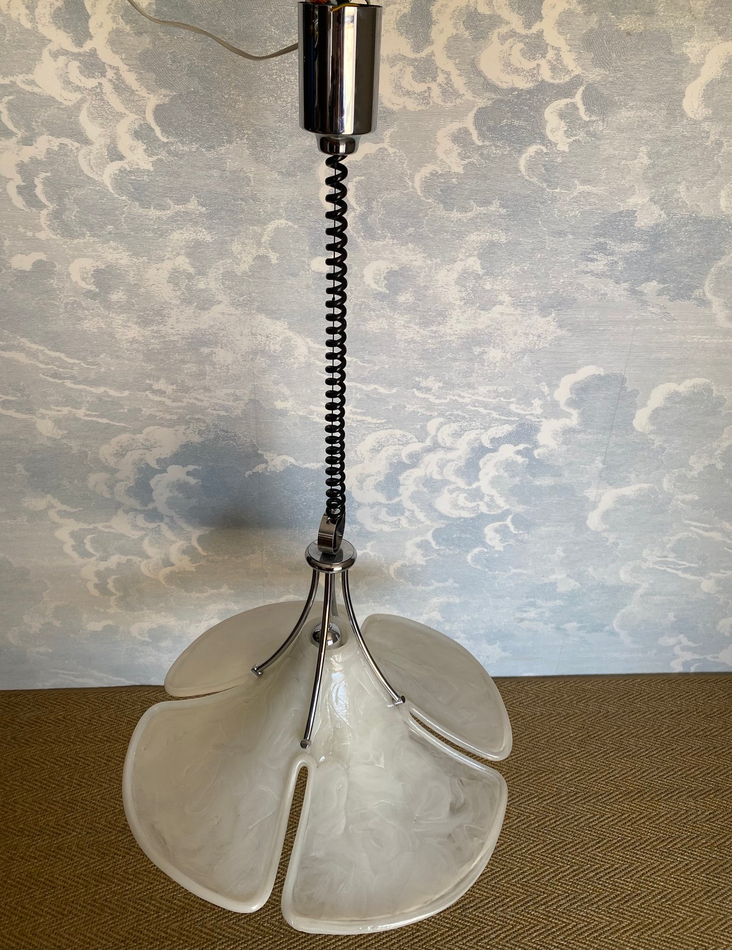 Height Adjustable Pendant Light by Cosack Leuchten, Germany, 1970s