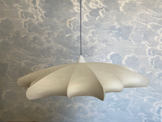 XL Star-shaped Cocoon Pendant Light, Mid Century Modern, 1960s style