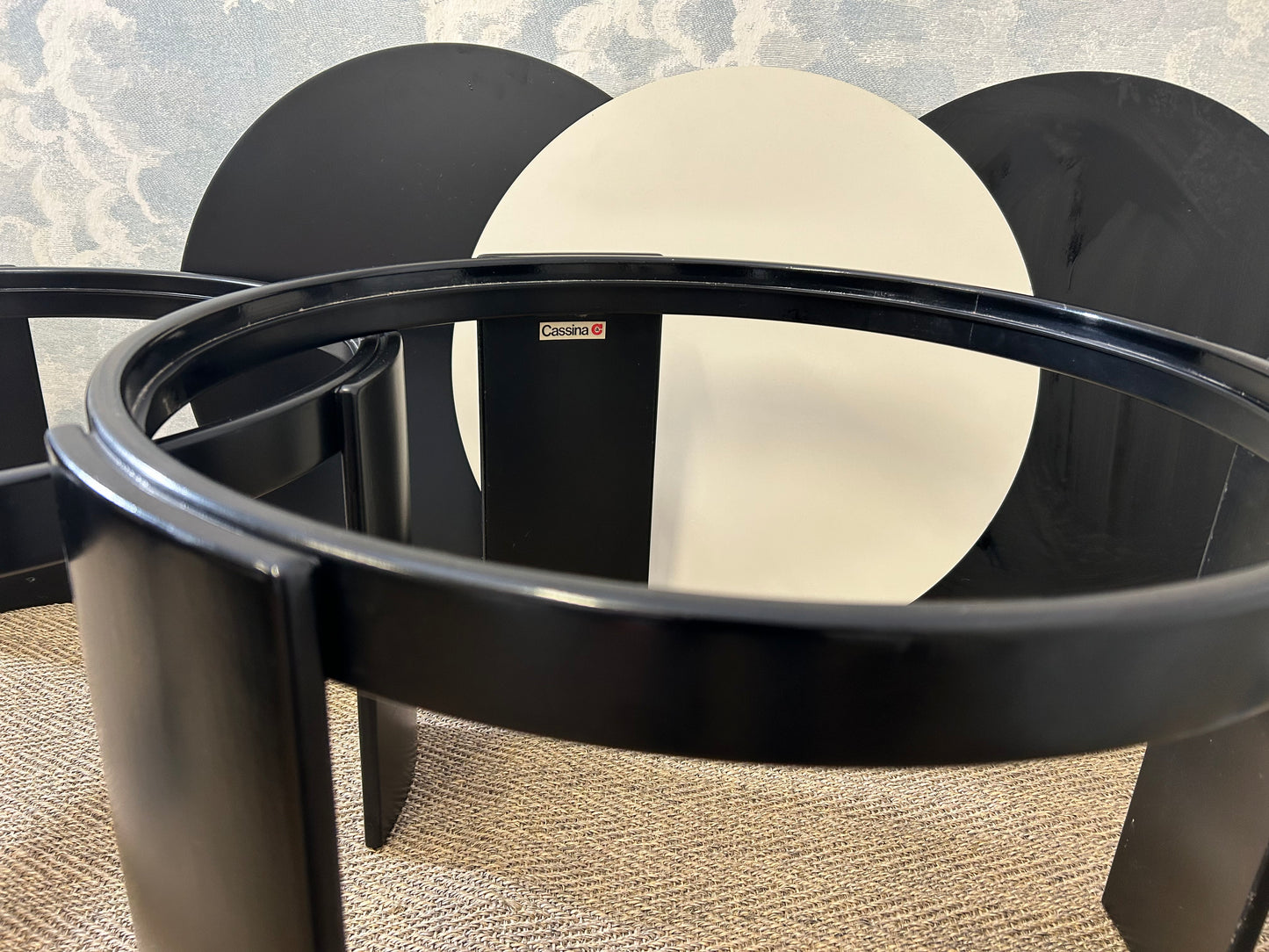 Set of 4 Lounge Tables Model 780 by GIANFRANCO FRATTINI for CASSINA, Italy, 1970s