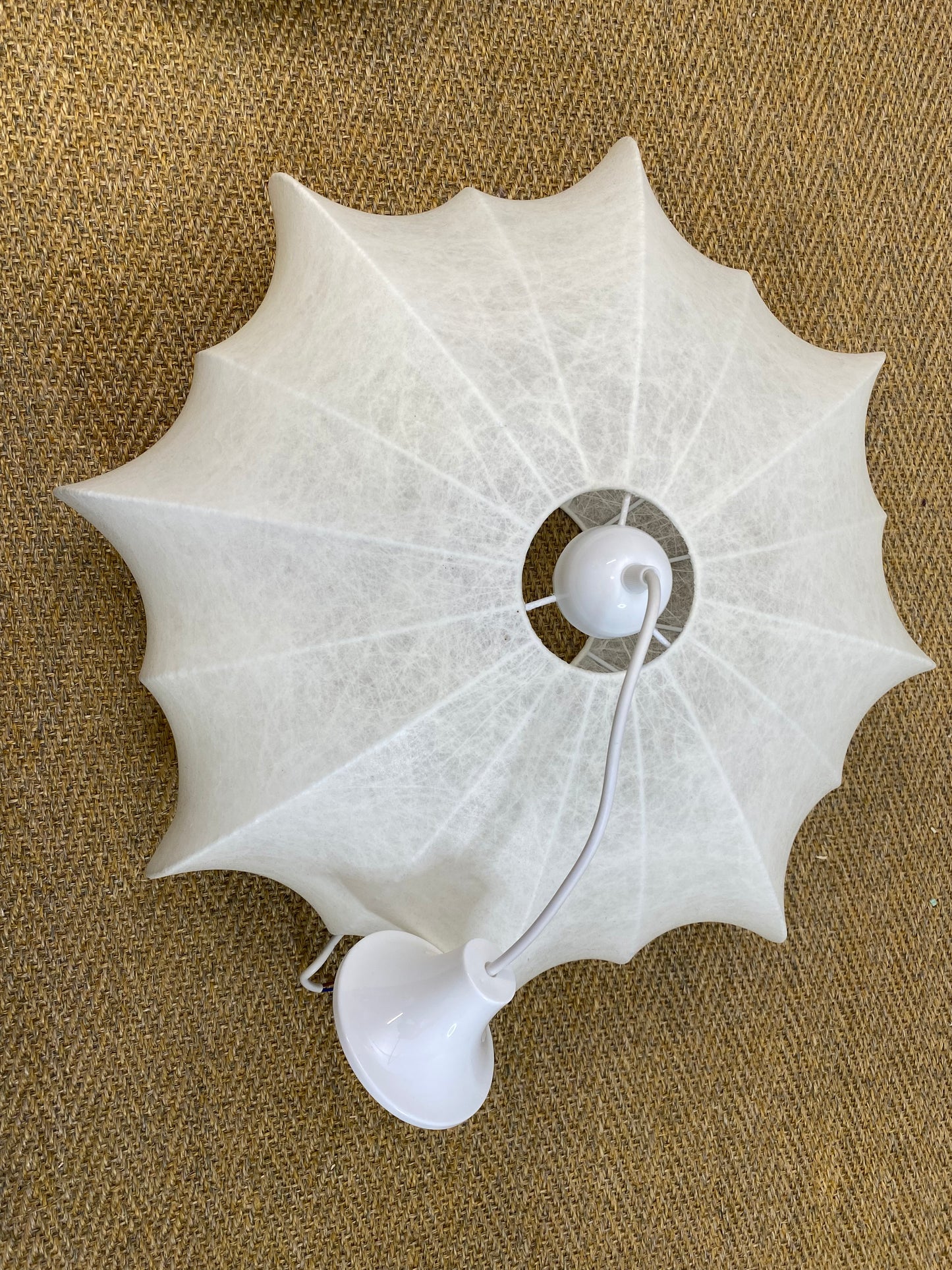 8-Pointed Cocoon Pendant Light, Mid-Century Modern, 1960s style