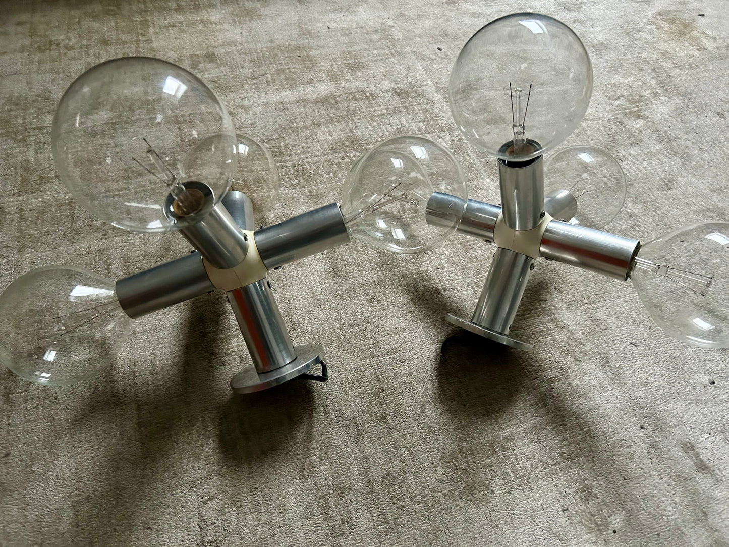Pair of Wall Lights by Trix & Robert Haussmann for Swiss Lamps Int., Switzerland, 1960's