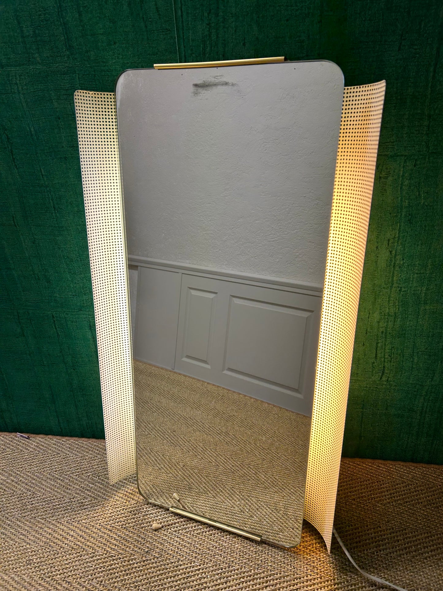 Illuminated Wall Mirror by Ernest Igl for Hillebrand, Mid Century, Germany, 1960s