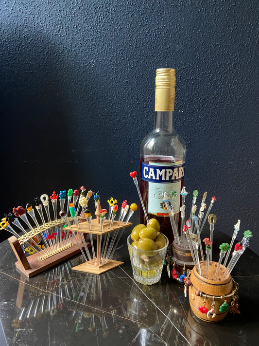 Collection of 48 Vintage Cocktail / Tapas Picks, Germany 1970's