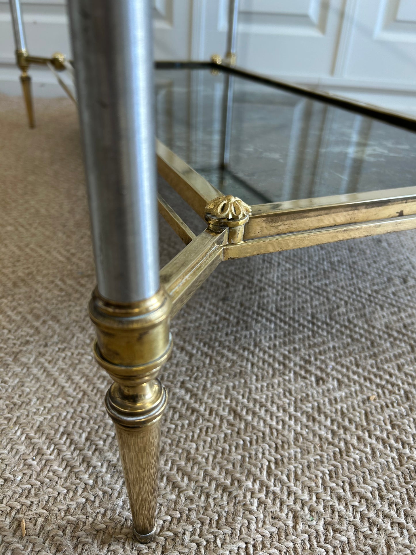 2-Tiered Coffee Table in Neoclassical Style, Maison Jansen France, 1960's