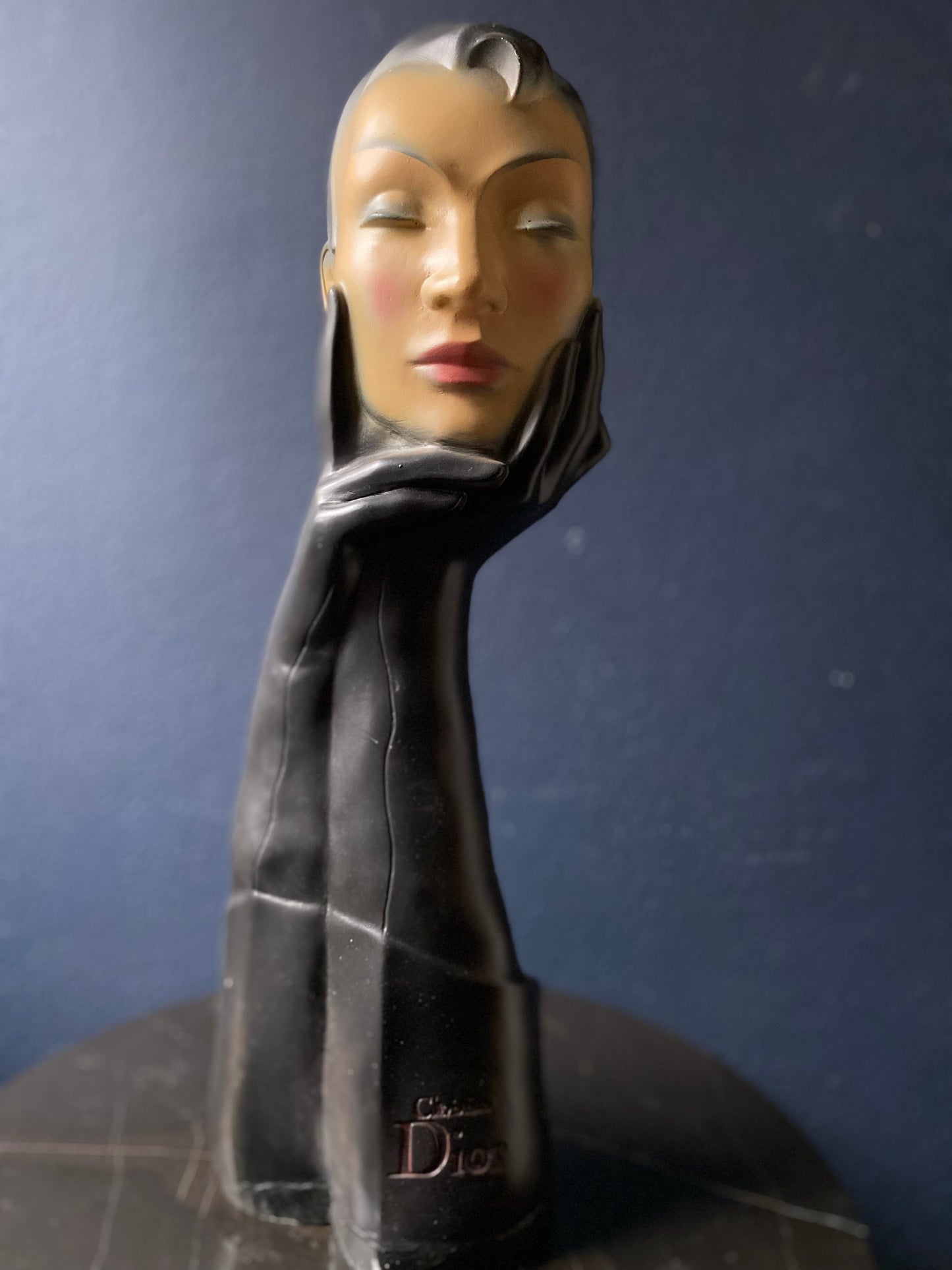 Christian Dior Advertising Sculpture "Gloved Lady" in Black, France, 1950's