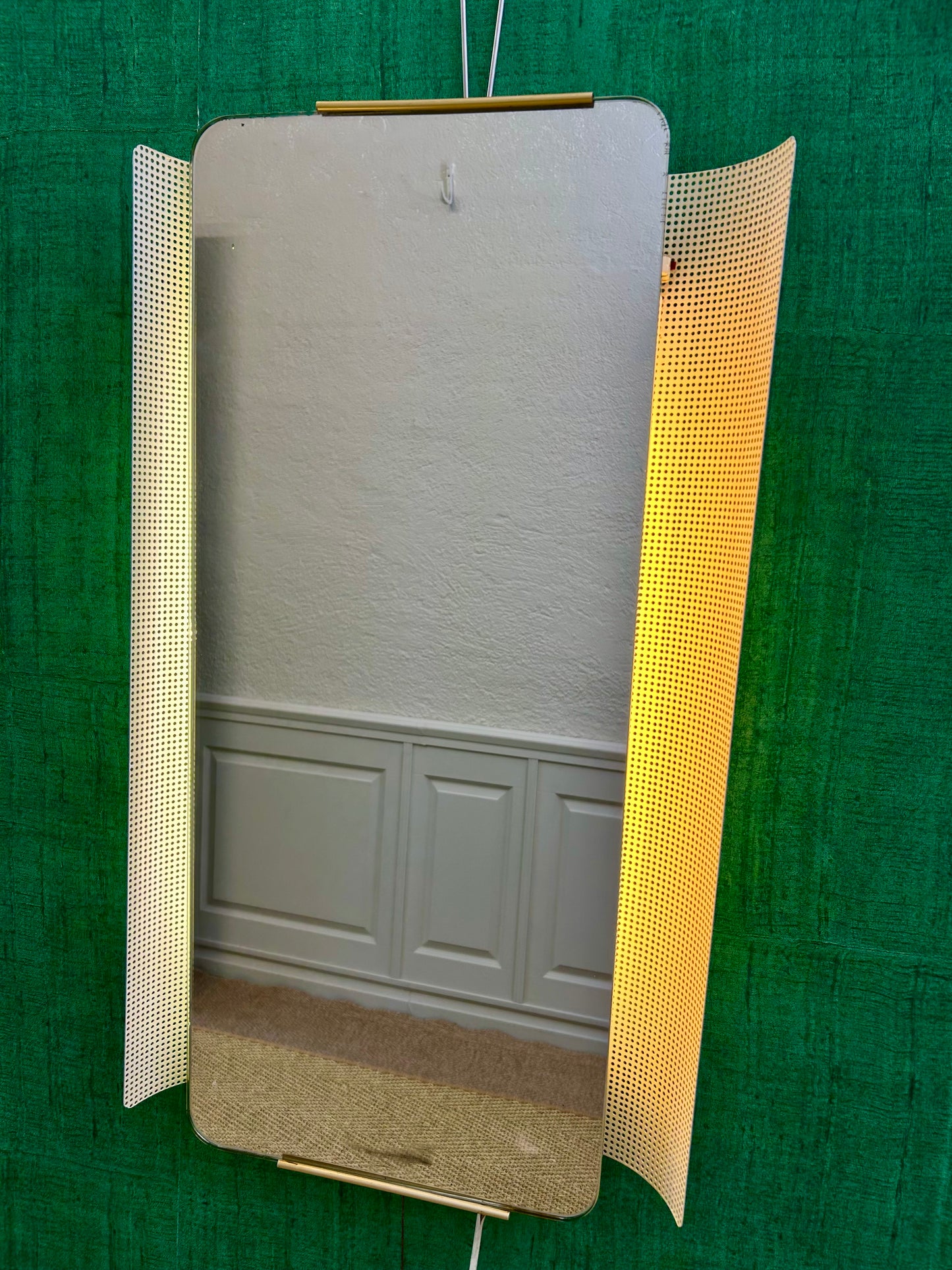 Illuminated Wall Mirror by Ernest Igl for Hillebrand, Mid Century, Germany, 1960s